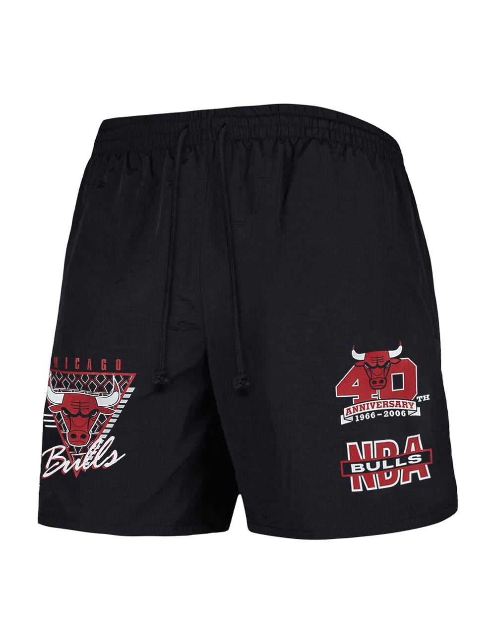 Chicago Bulls Mitchell & Ness NBA Where You At Nylon Shorts - Black
