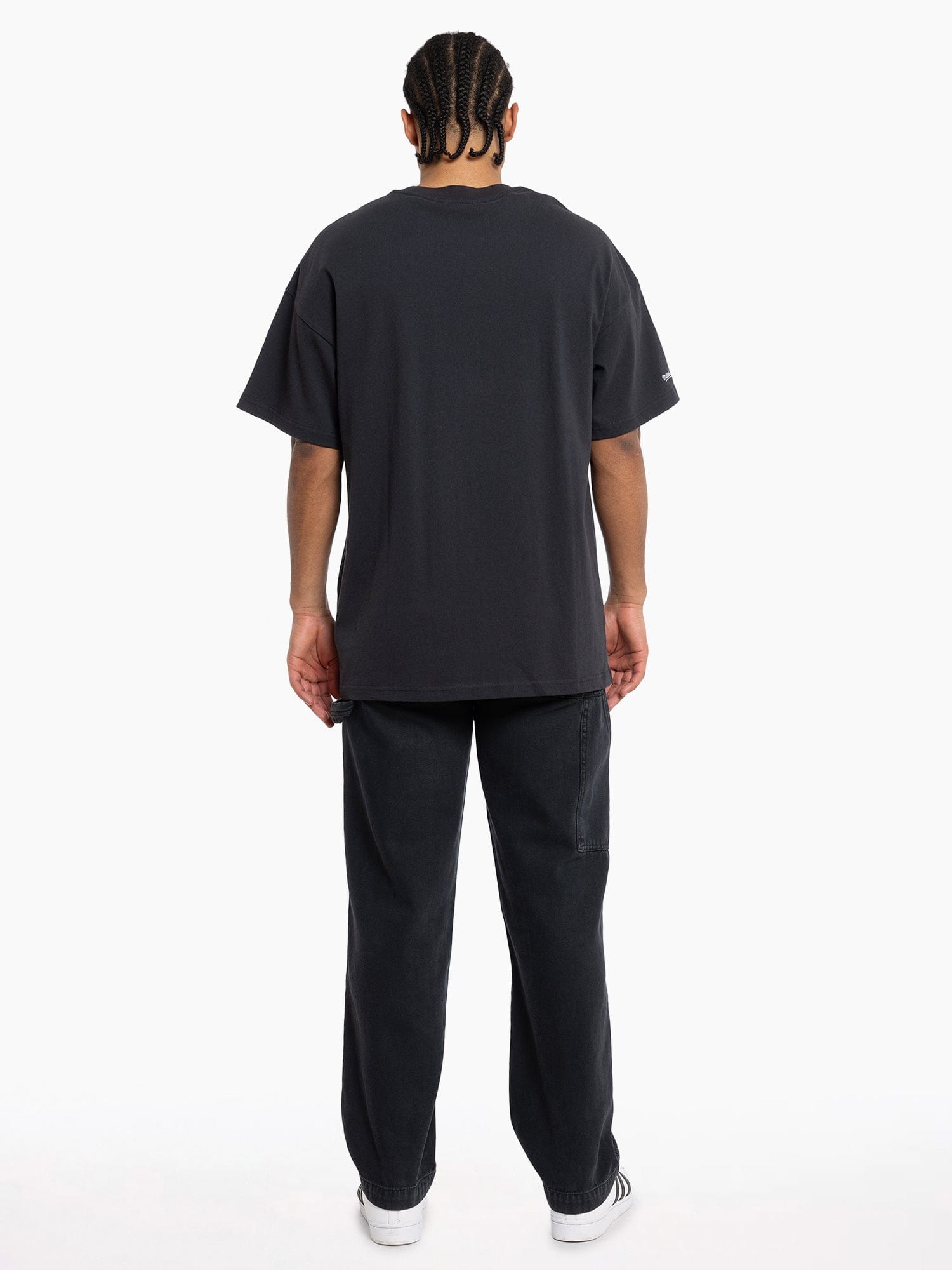 Charlotte Hornets Mitchell & Ness NBA Explode Vintage T-Shirt - Faded Black