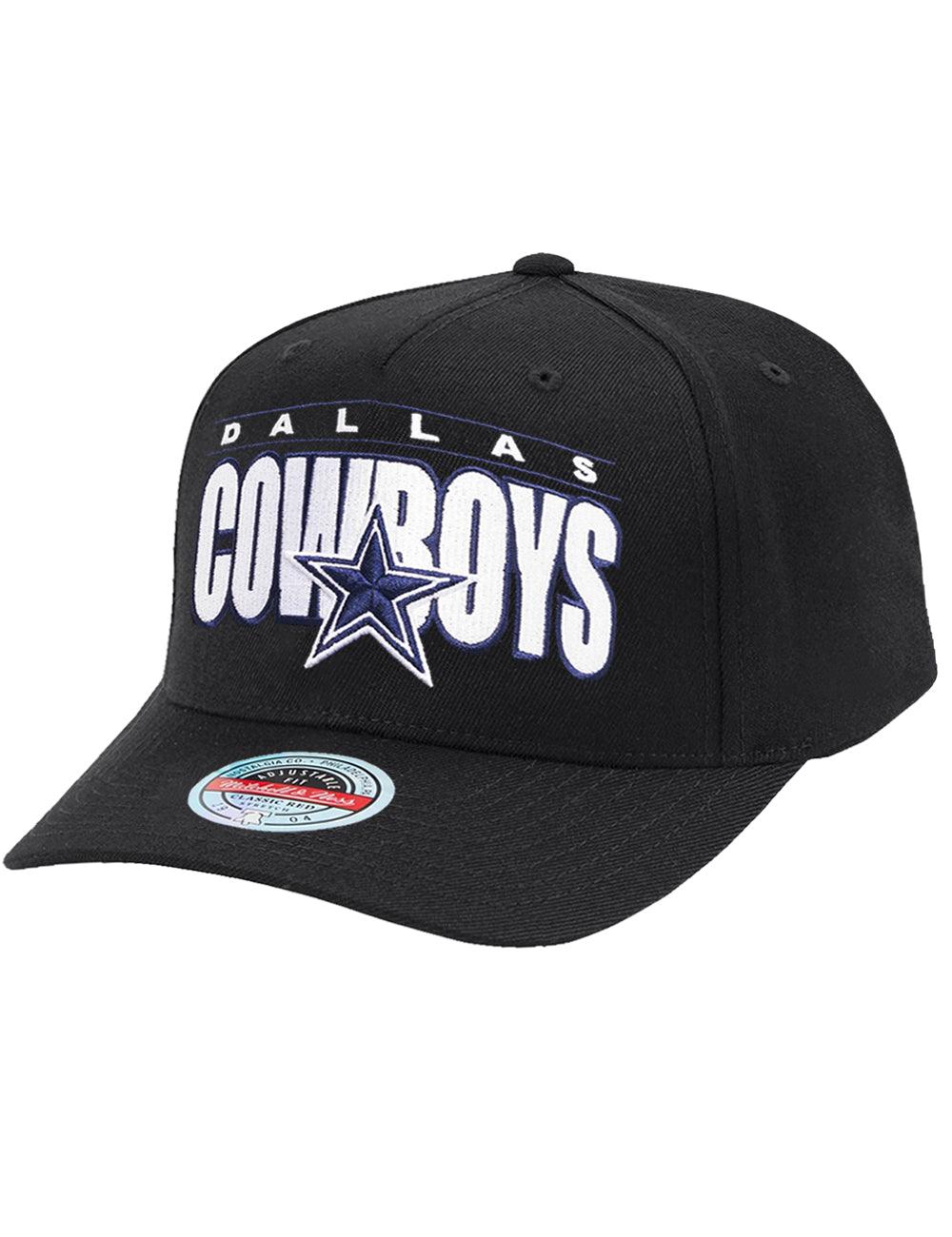 Dallas Cowboys Mitchell & Ness NFL Billboard 2.0 Classic Red Snapback Hat - Black