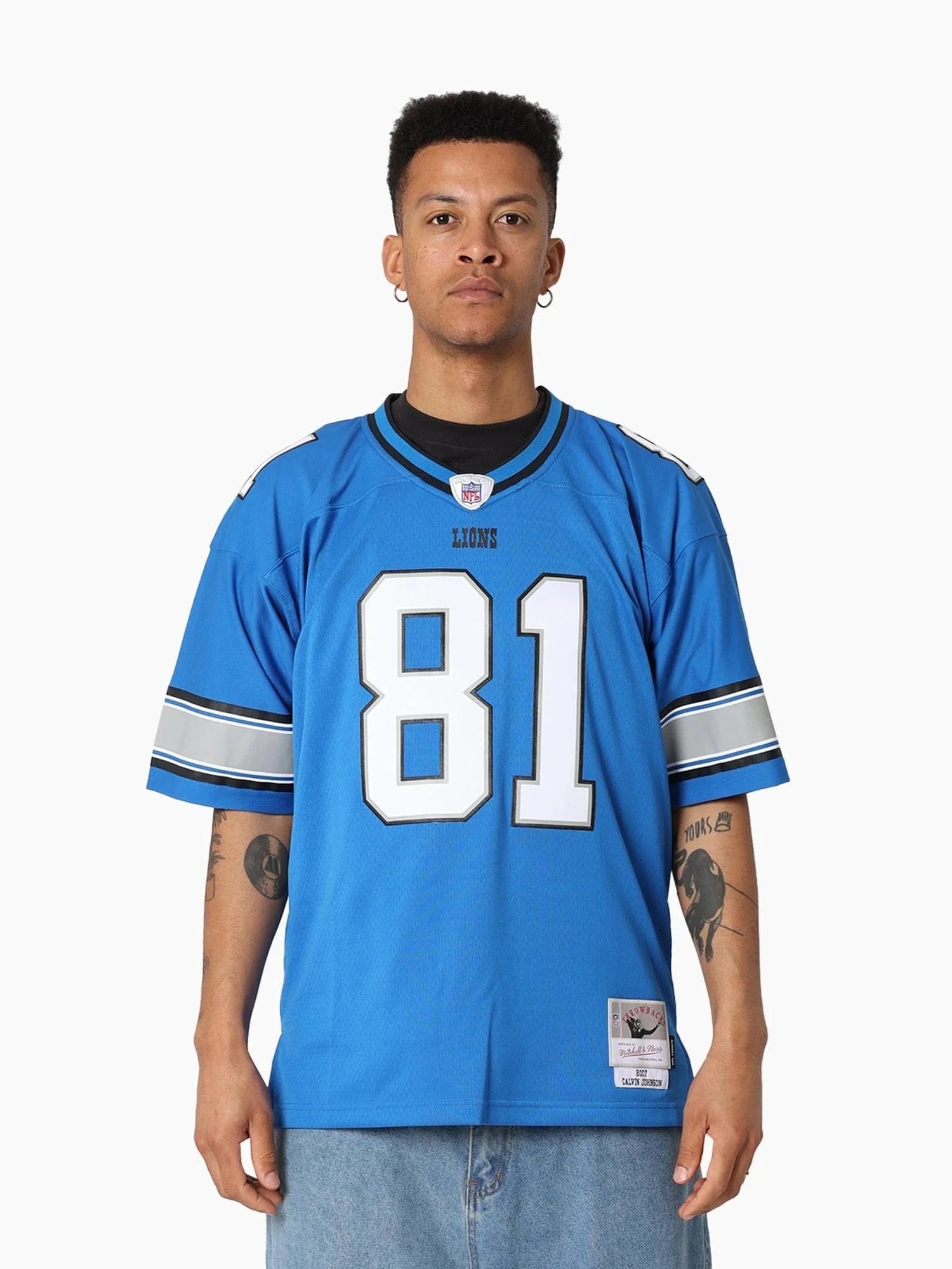 Calvin Johnson Detroit Lions Mitchell & Ness NFL 2007 Legacy Jersey - Blue
