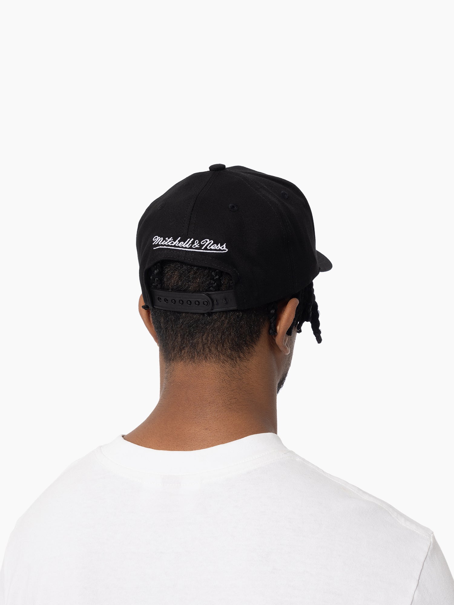 Denver Nuggets Mitchell & Ness NBA HWC Pro Pinch Snapback Hat - Black