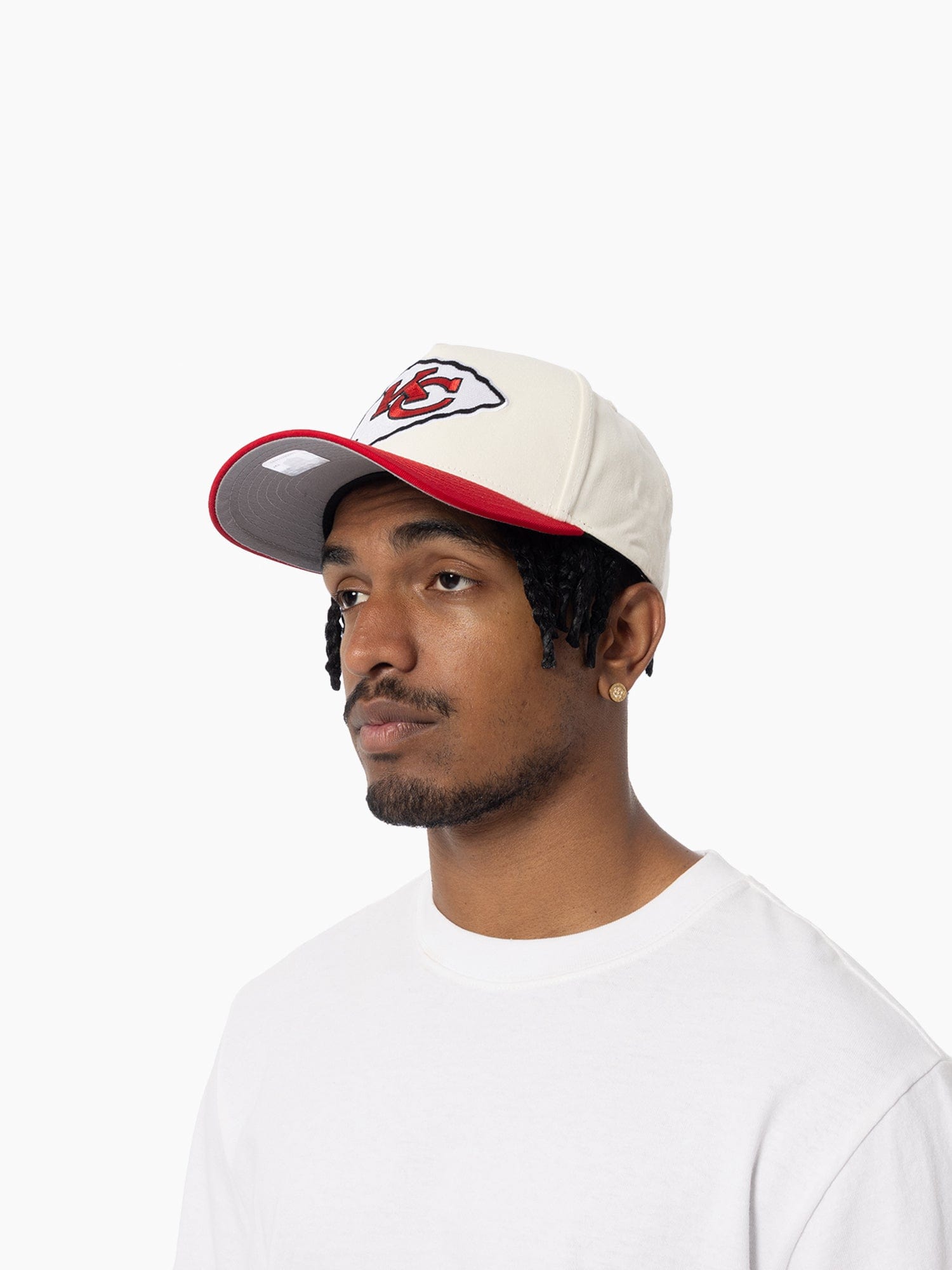 Kansas City Chiefs Mitchell & Ness NFL Team 2T Pro Pinch Snapback Hat - Cream
