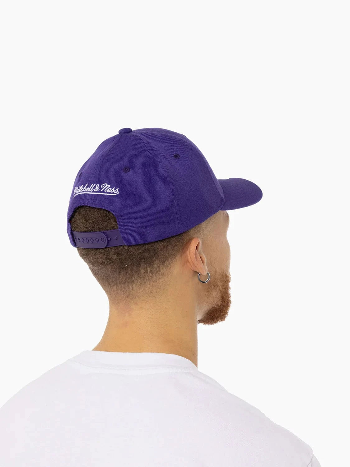 Los Angeles Lakers Mitchell & Ness NBA Team Classic Red Snapback Hat - Purple