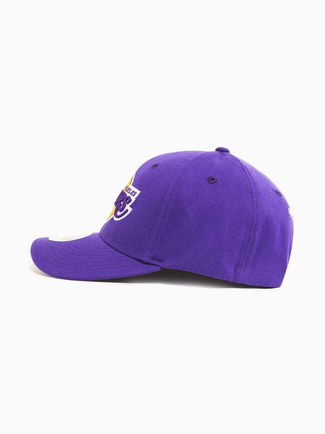 Los Angeles Lakers Mitchell & Ness NBA Team Classic Red Snapback Hat - Purple