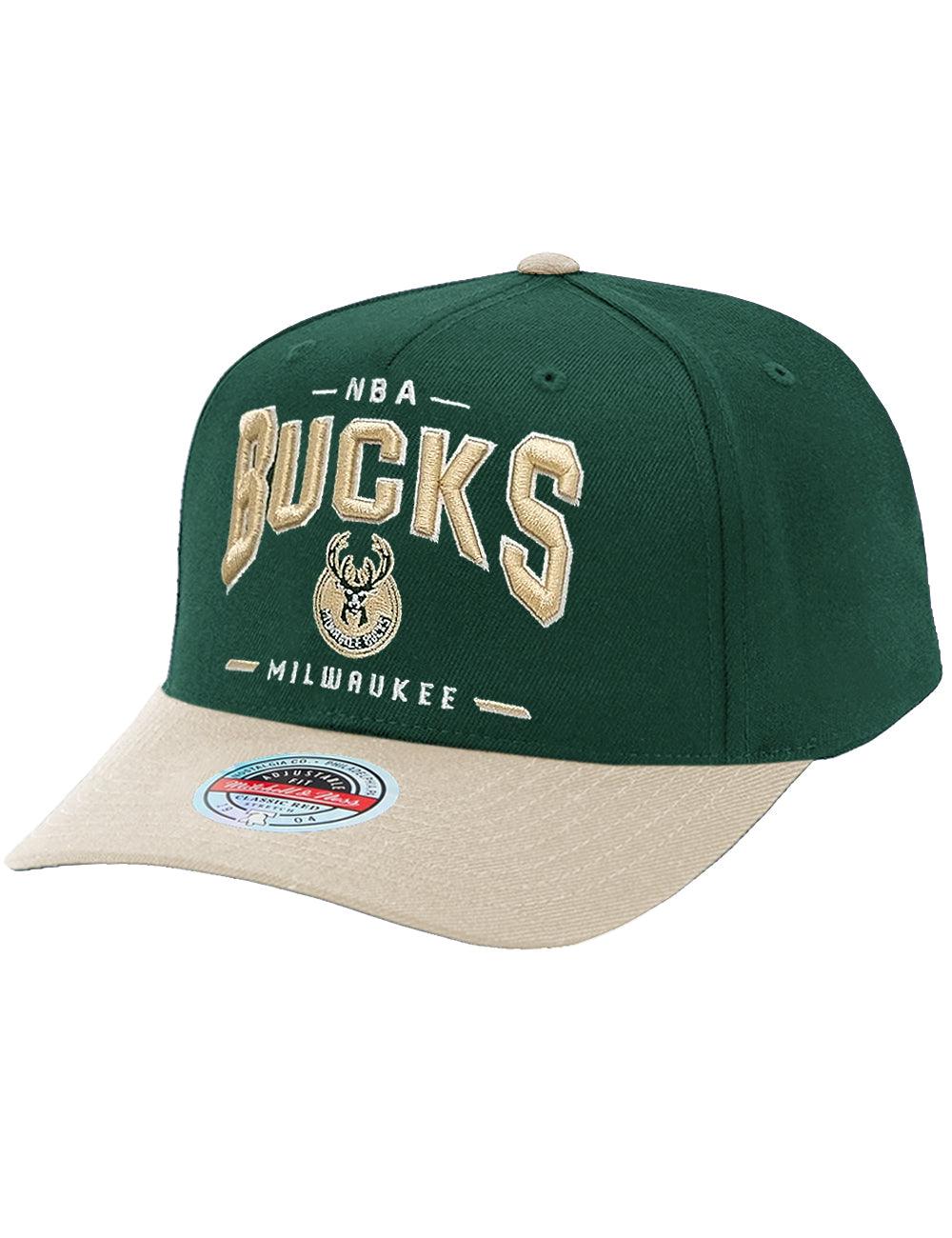 Milwaukee Bucks Mitchell & Ness NBA Headline Arch Classic Red Snapback Hat