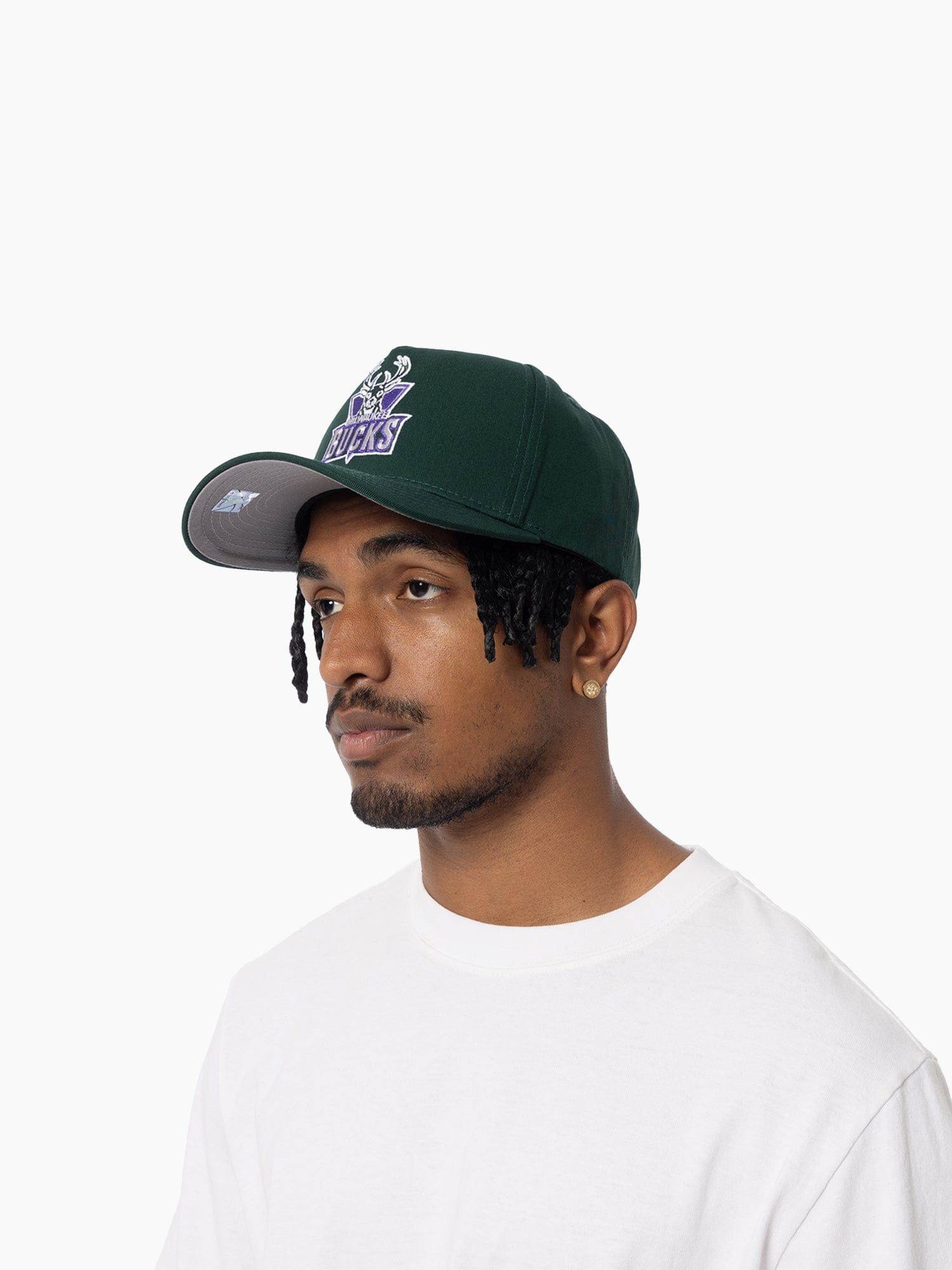 Milwaukee Bucks Mitchell & Ness NBA HWC Pro Pinch Snapback Hat - Green