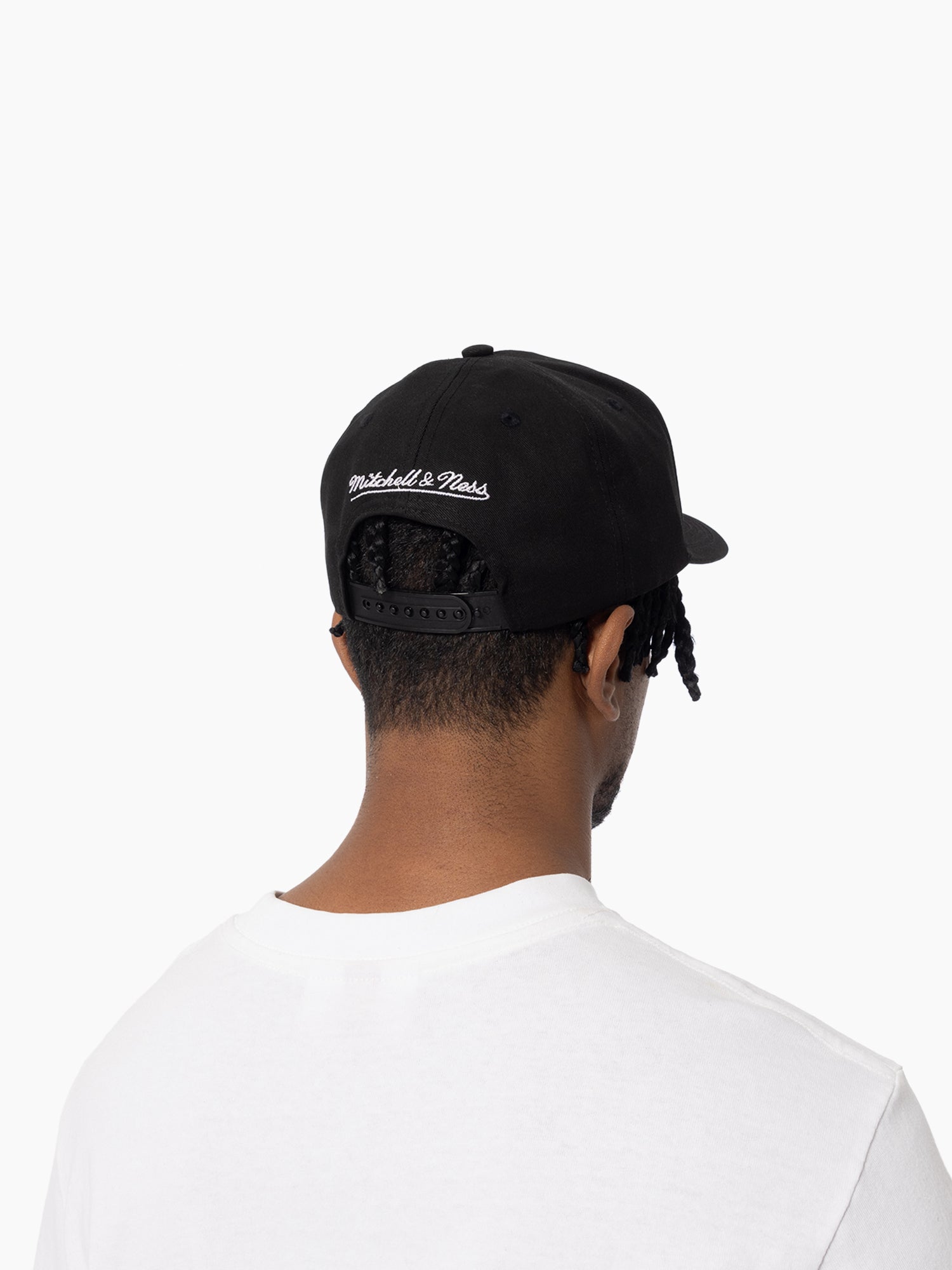 Miami Heat Mitchell & Ness NBA HWC Pro Pinch Snapback Hat - Black