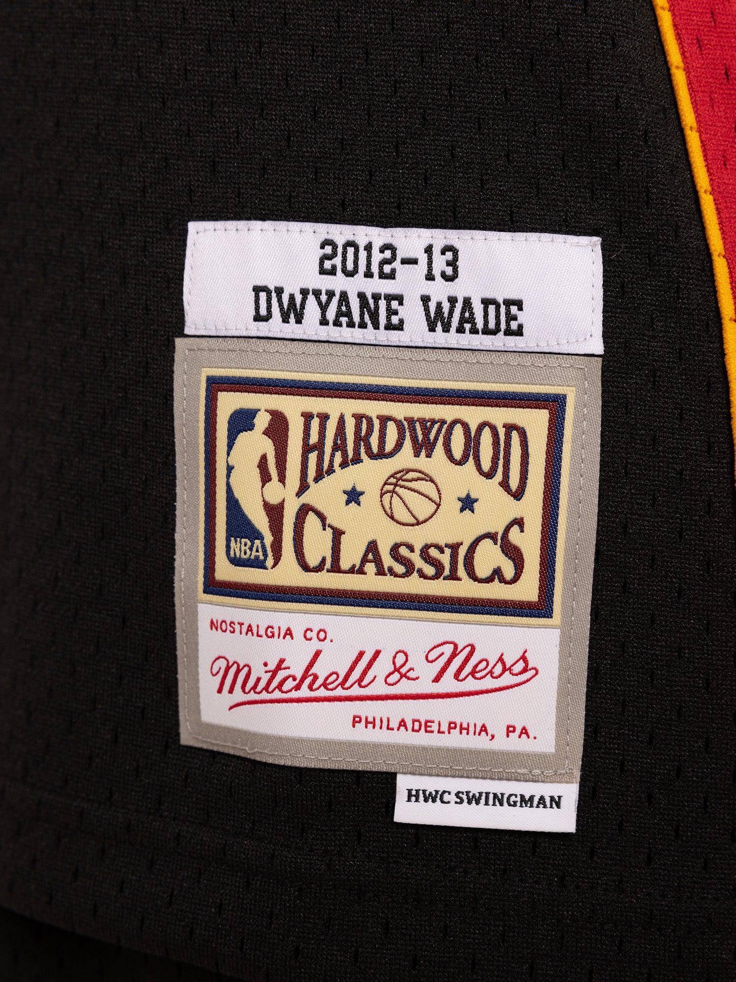 Dwyane Wade Miami Heat Mitchell & Ness NBA 12-13 Swingman Jersey - Black