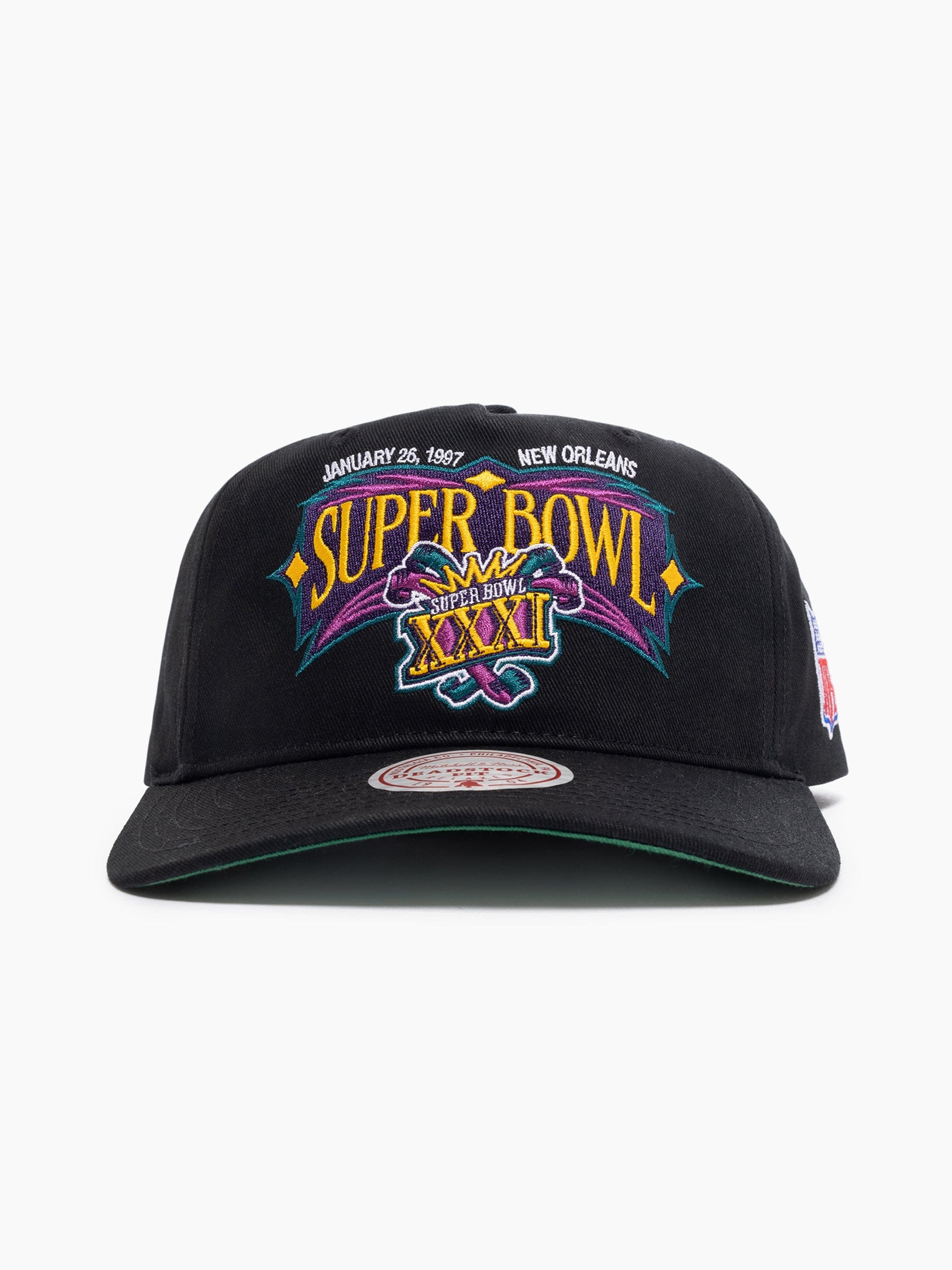Super Bowl XXXI Mitchell & Ness NFL Origins Deadstock Snapback Hat - Black