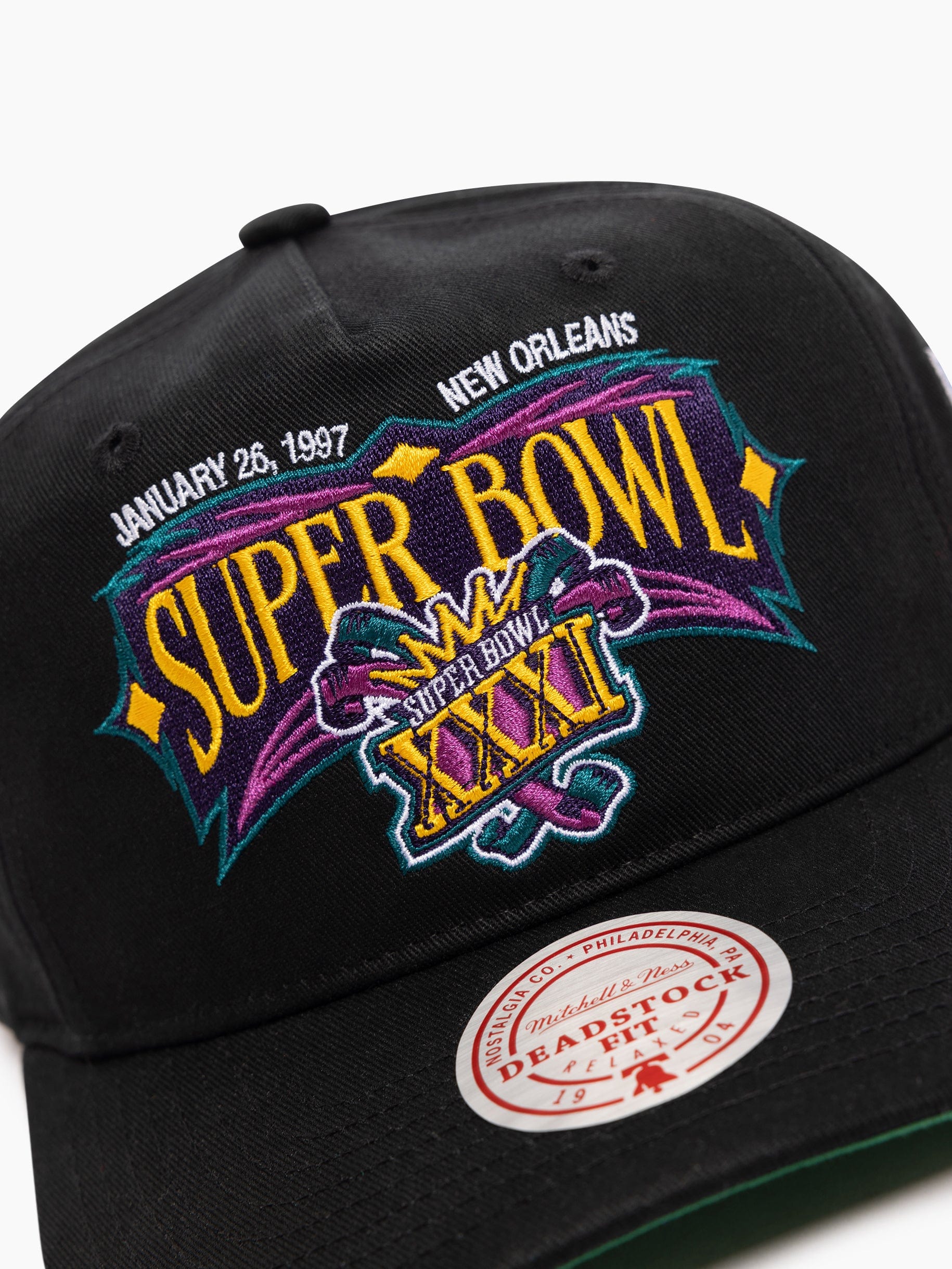 Super Bowl XXXI Mitchell & Ness NFL Origins Deadstock Snapback Hat - Black