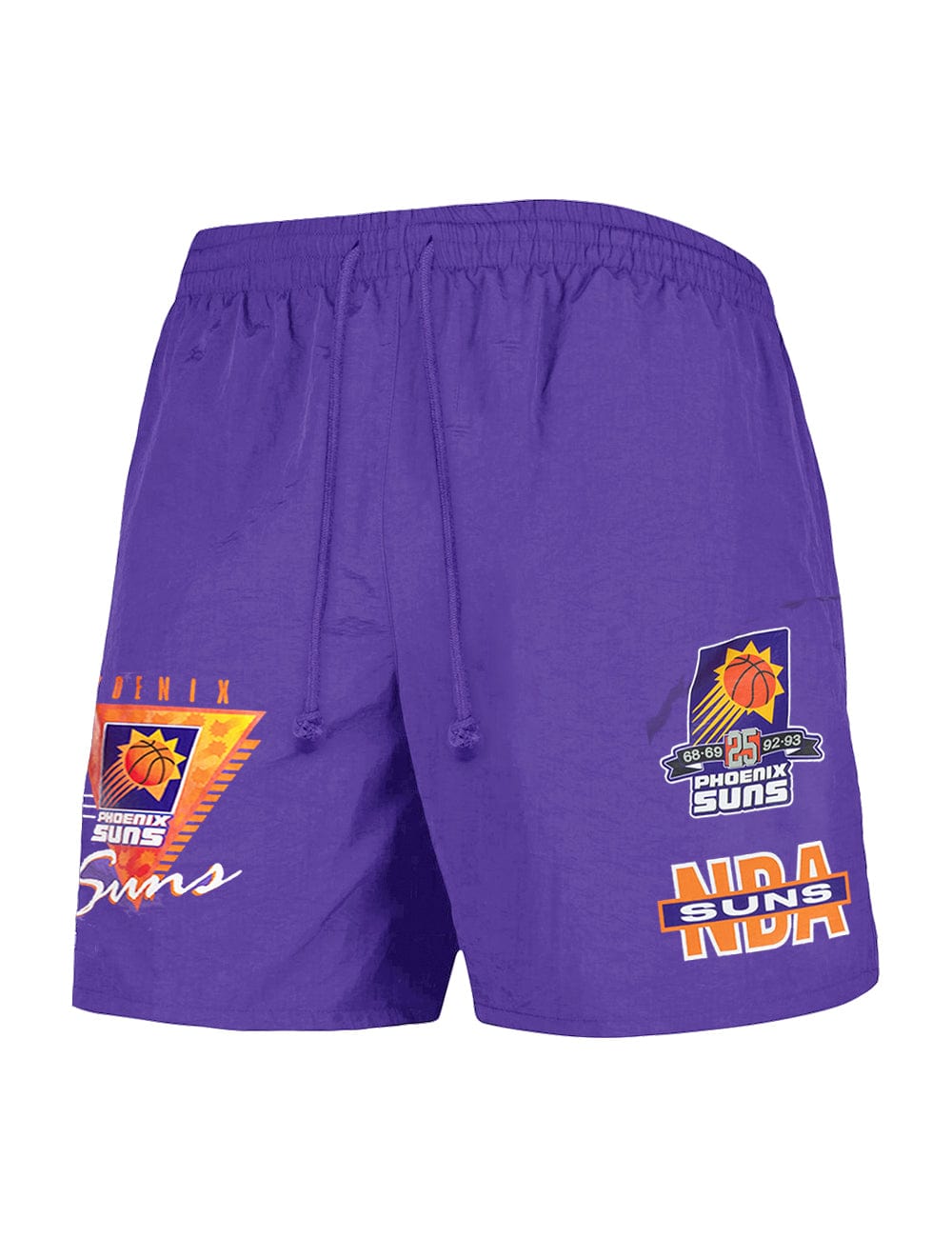 Phoenix Suns Mitchell & Ness NBA Where You At Nylon Shorts - Purple