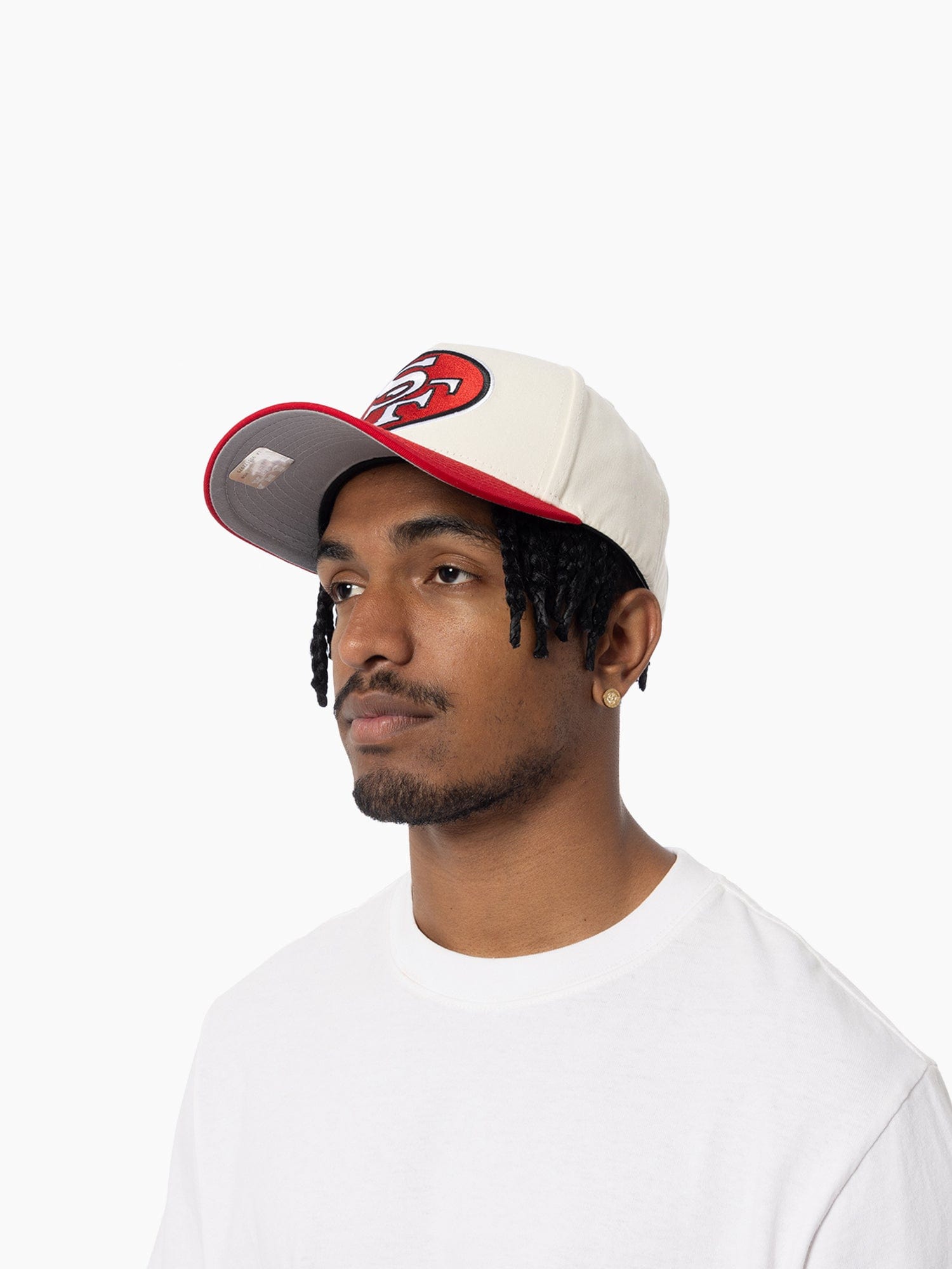 San Francisco 49ers Mitchell & Ness NFL Team 2T Pro Pinch Snapback Hat - Cream