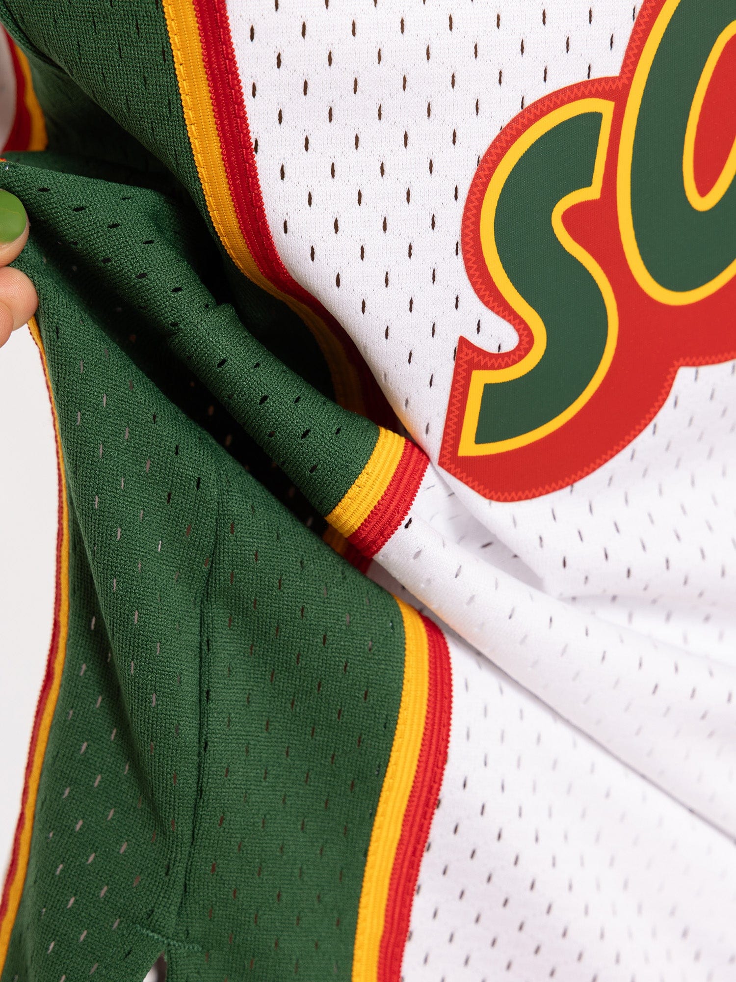 Shawn Kemp Seattle Supersonics Mitchell & Ness NBA 95-96 Swingman Jersey - White