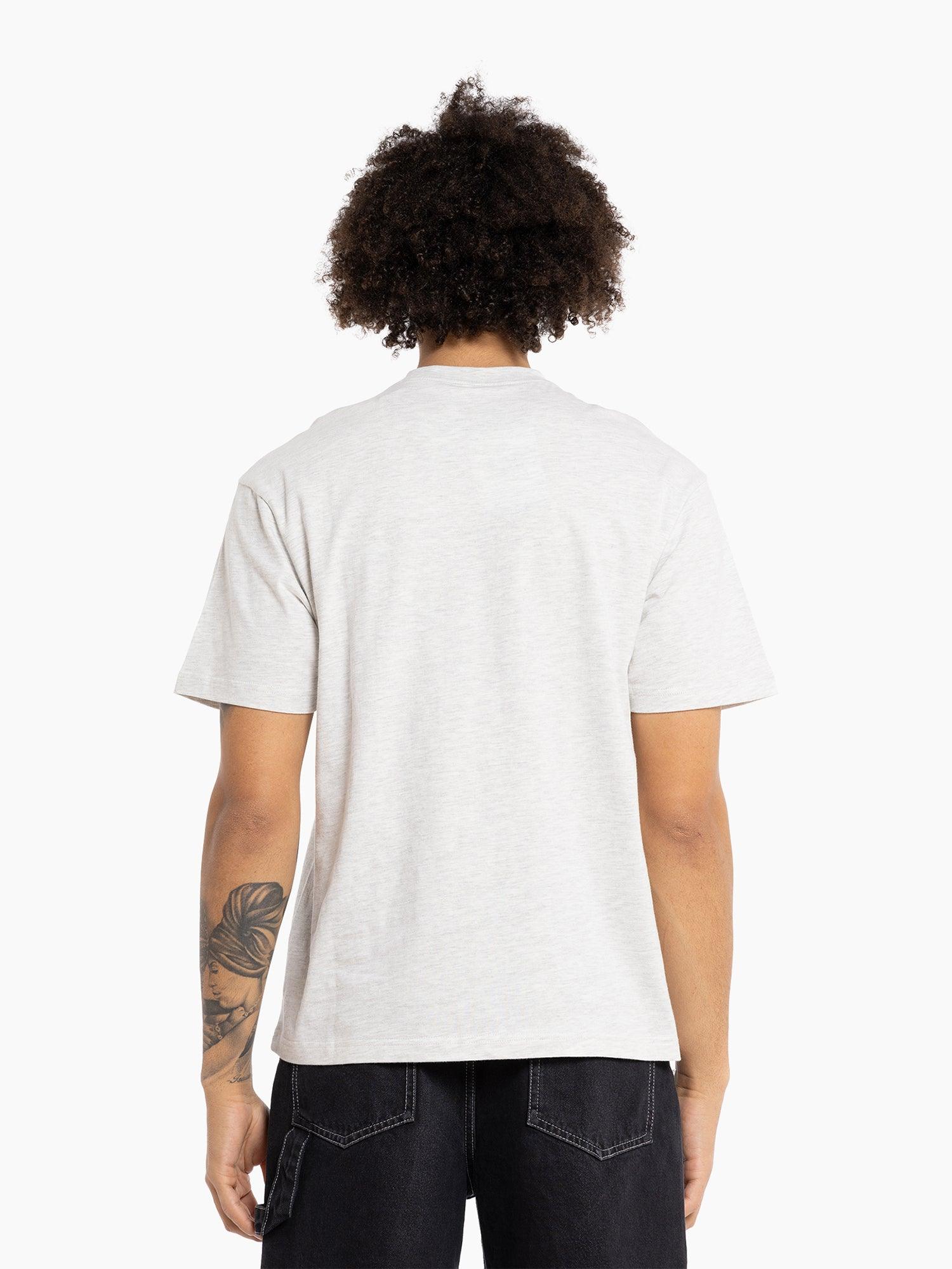 San Antonio Spurs Mitchell & Ness NBA Tri Logo Vintage T-Shirt - Silver Marle