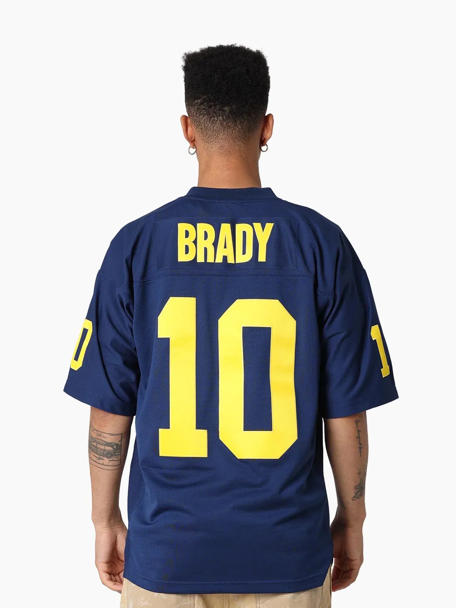 Tom Brady Michigan Wolverines Mitchell & Ness NCAA 99 Legacy Jersey - Navy