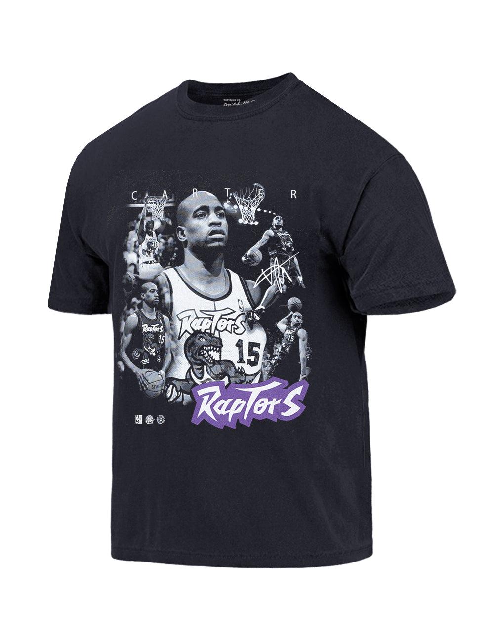 Vince Carter Toronto Raptors Mitchell & Ness NBA Homage Vintage T-Shirt - Faded Black