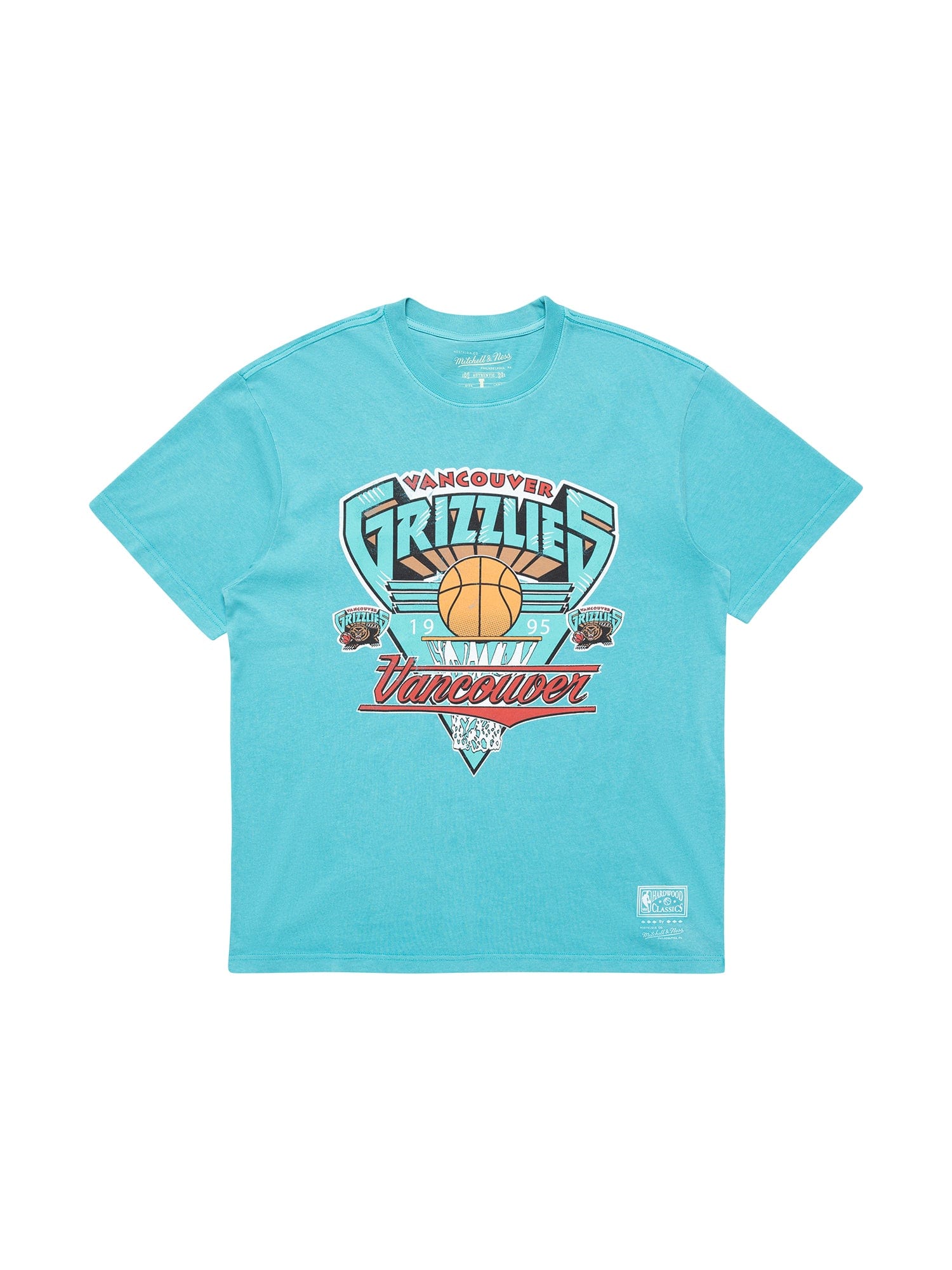 Memphis Grizzlies Mitchell & Ness NBA 96 Season Vintage T-Shirt - Faded Teal