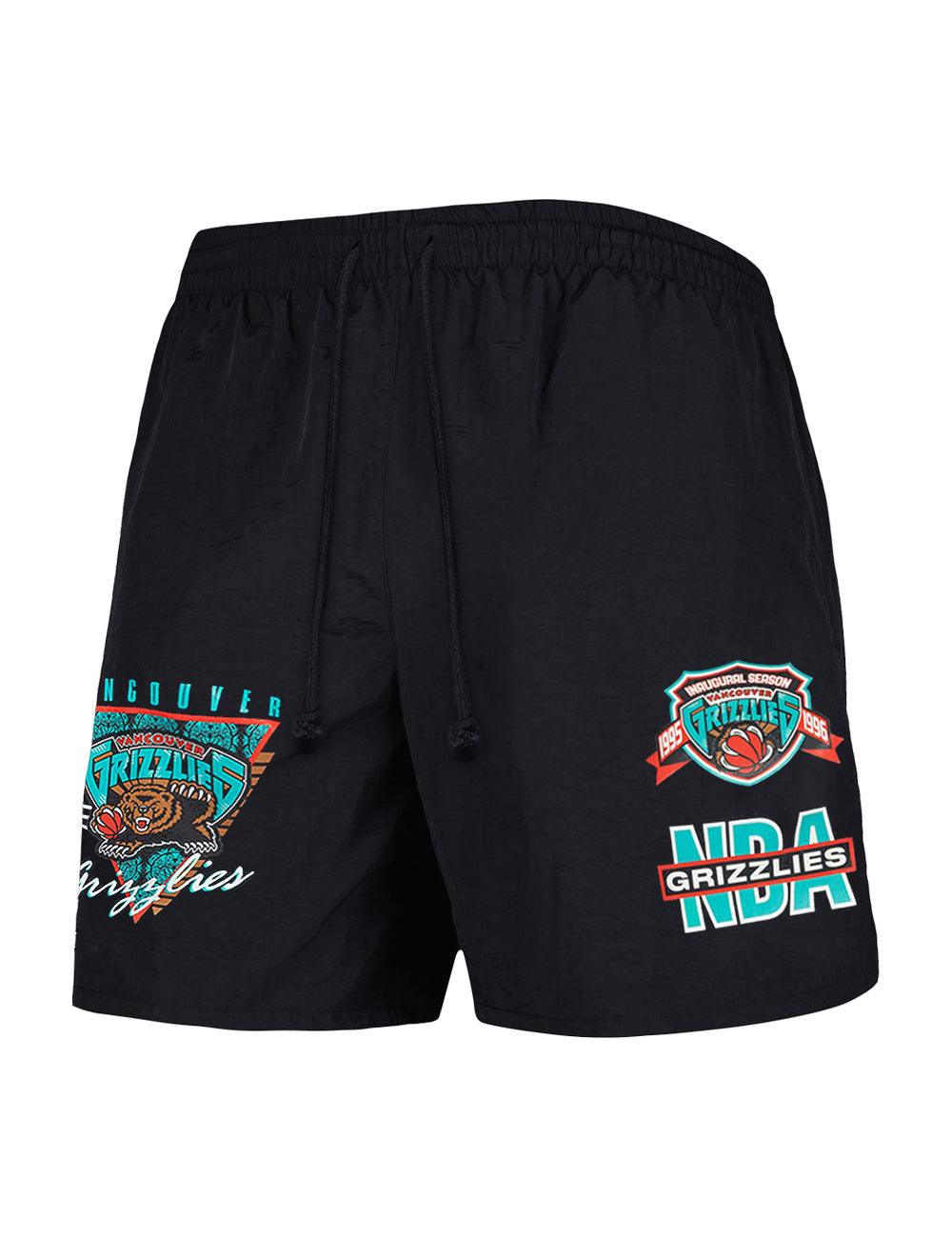 Memphis Grizzlies Mitchell & Ness NBA Where You At Nylon Shorts - Black