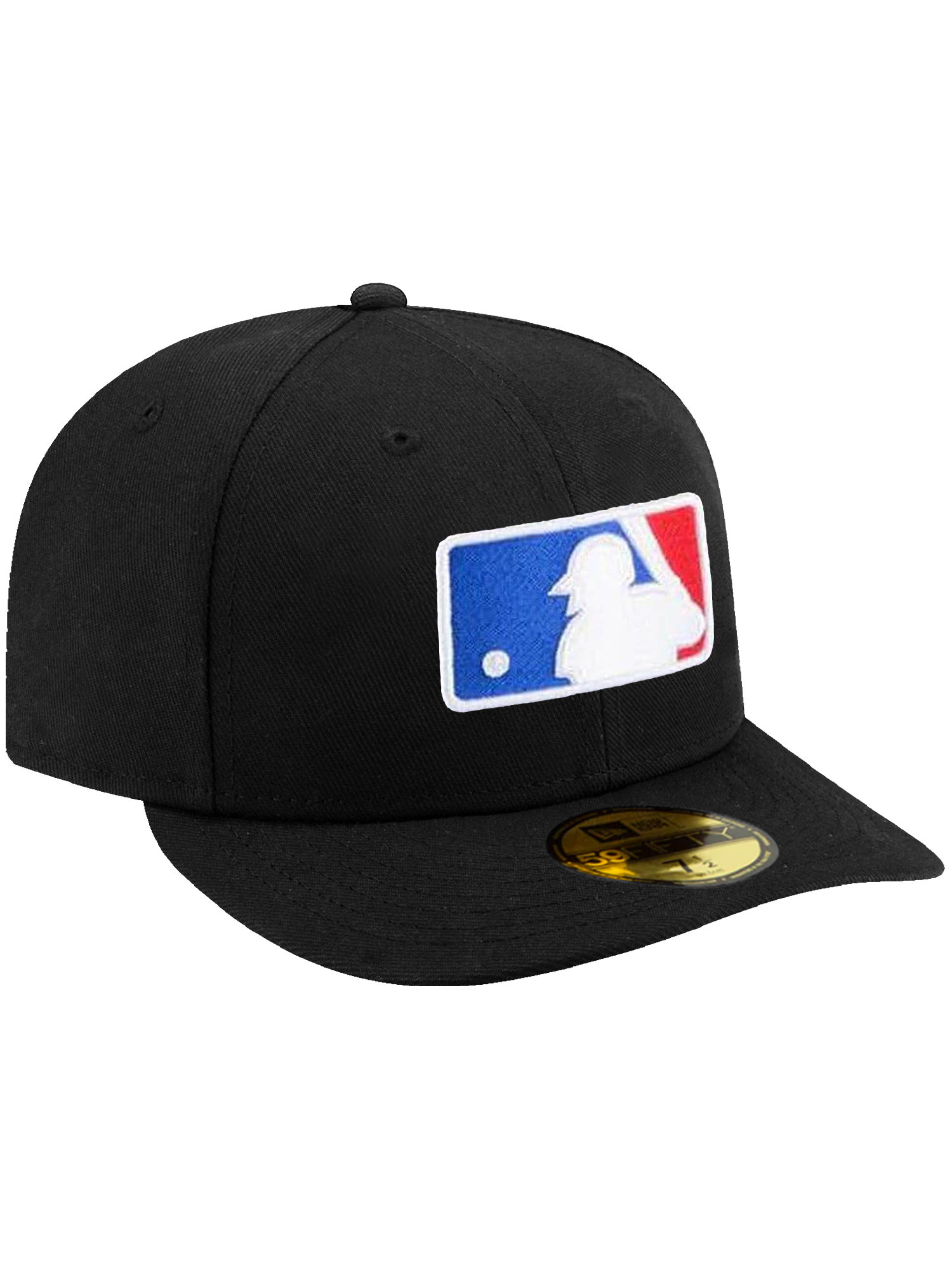 MLB Batterman Logo New Era Pre-Curved 59FIFTY Fitted Hat - Black