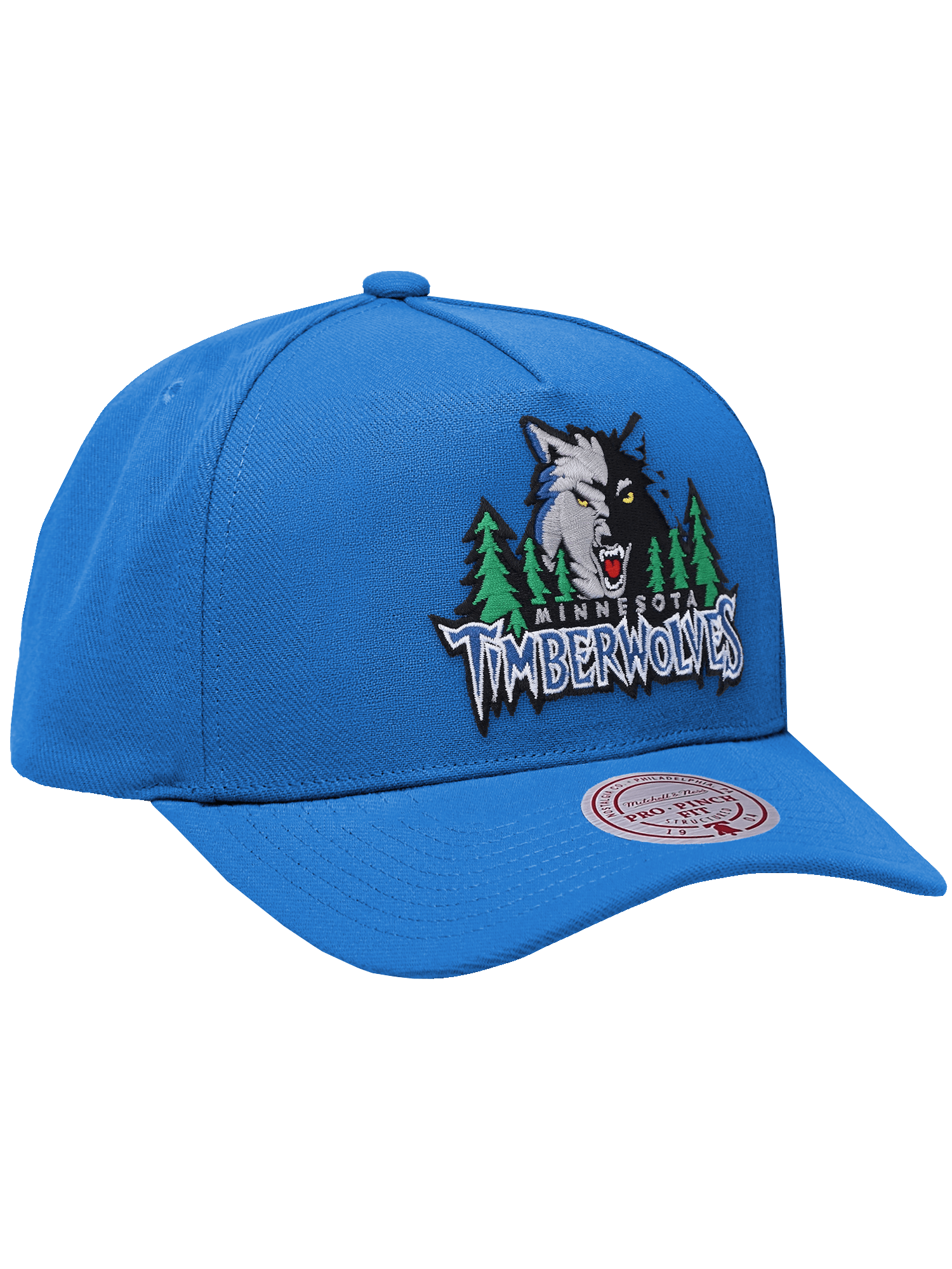 Minnesota Timberwolves Mitchell & Ness NBA HWC Pro Pinch Snapback Hat - Blue