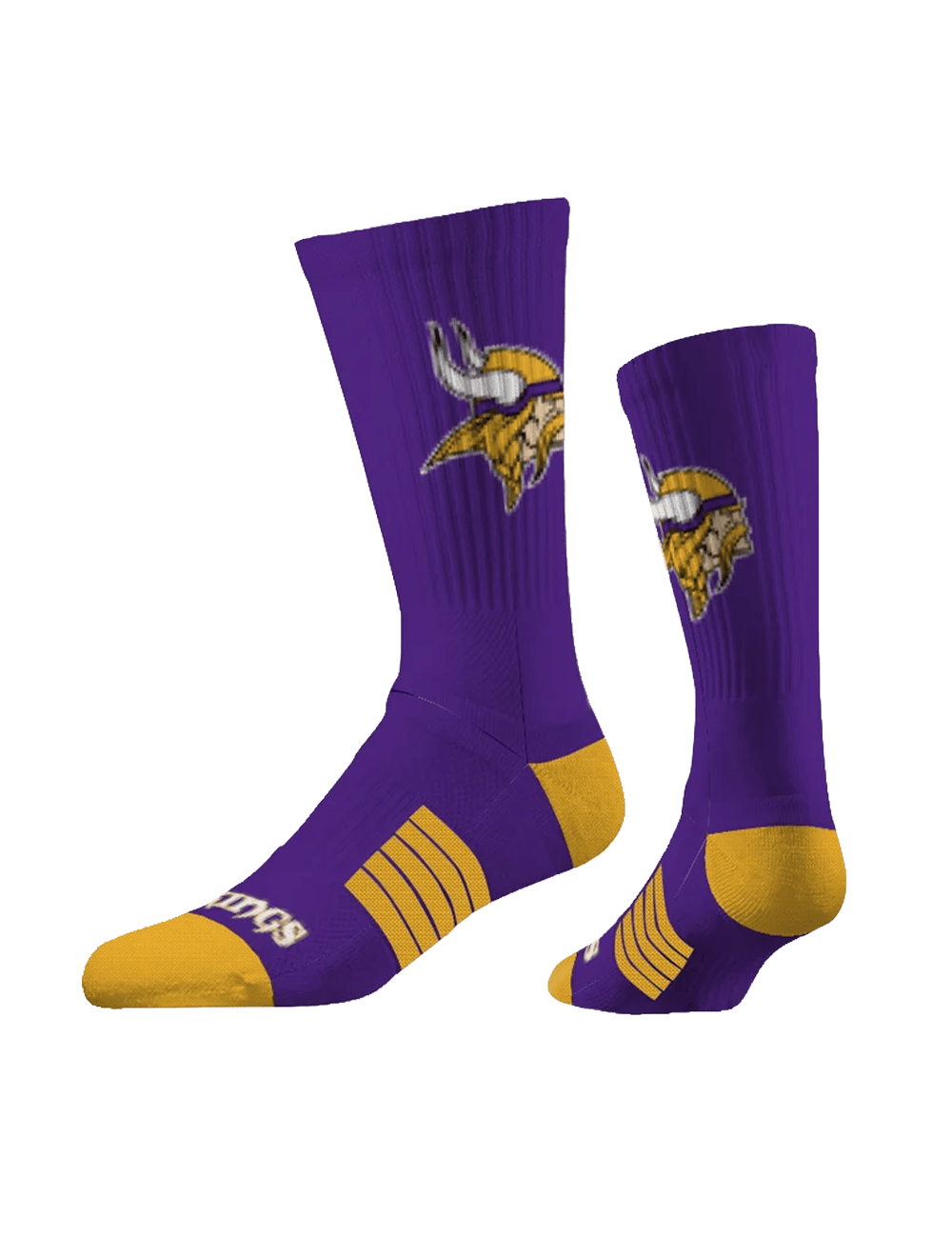 Minnesota Vikings Strideline NFL Team Premier Flex-Stretch Crew Socks - Purple