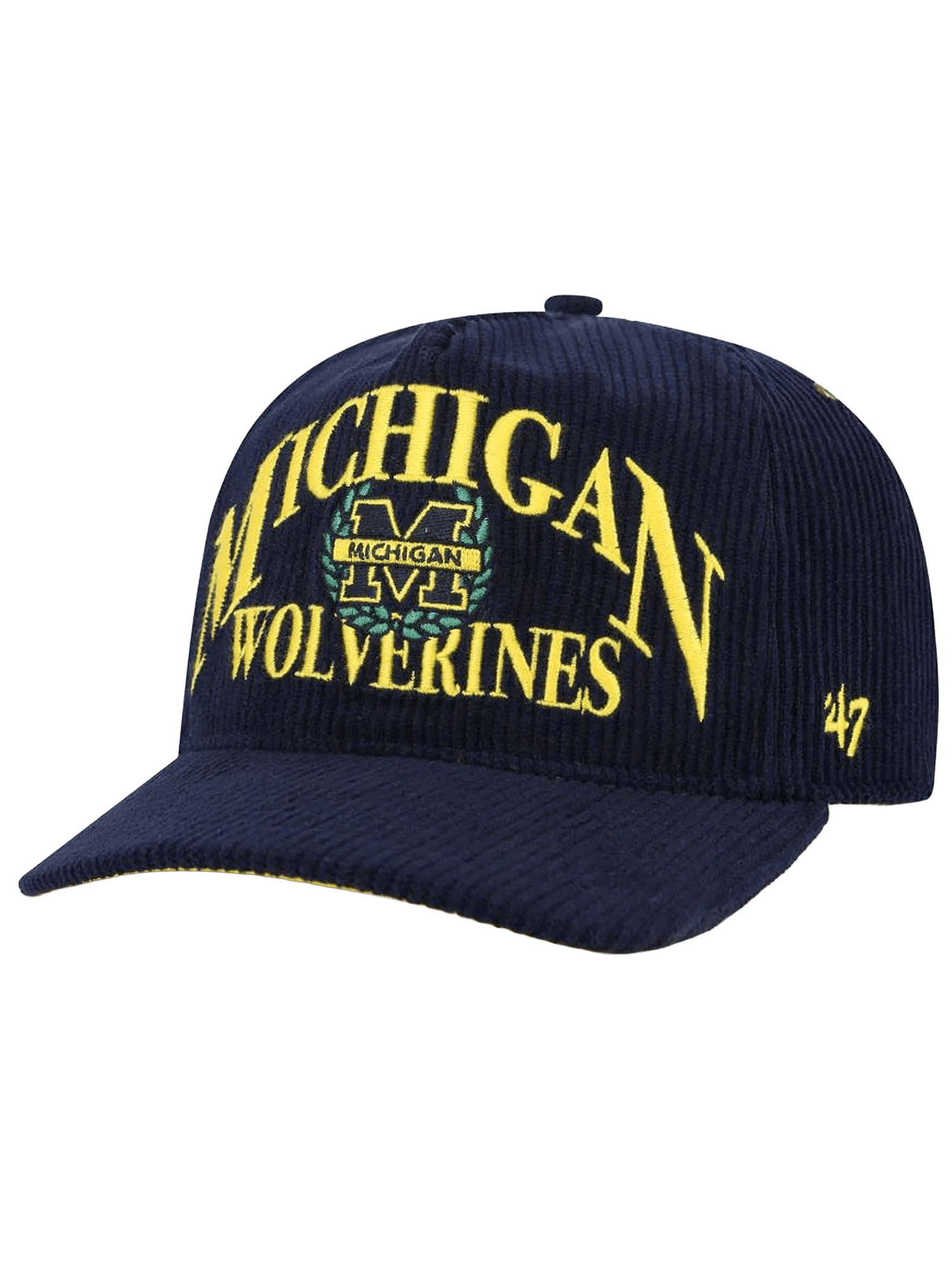 Michigan Wolverines '47 NCAA Pitchout Pre-Curved Hitch Snapback Hat - Navy