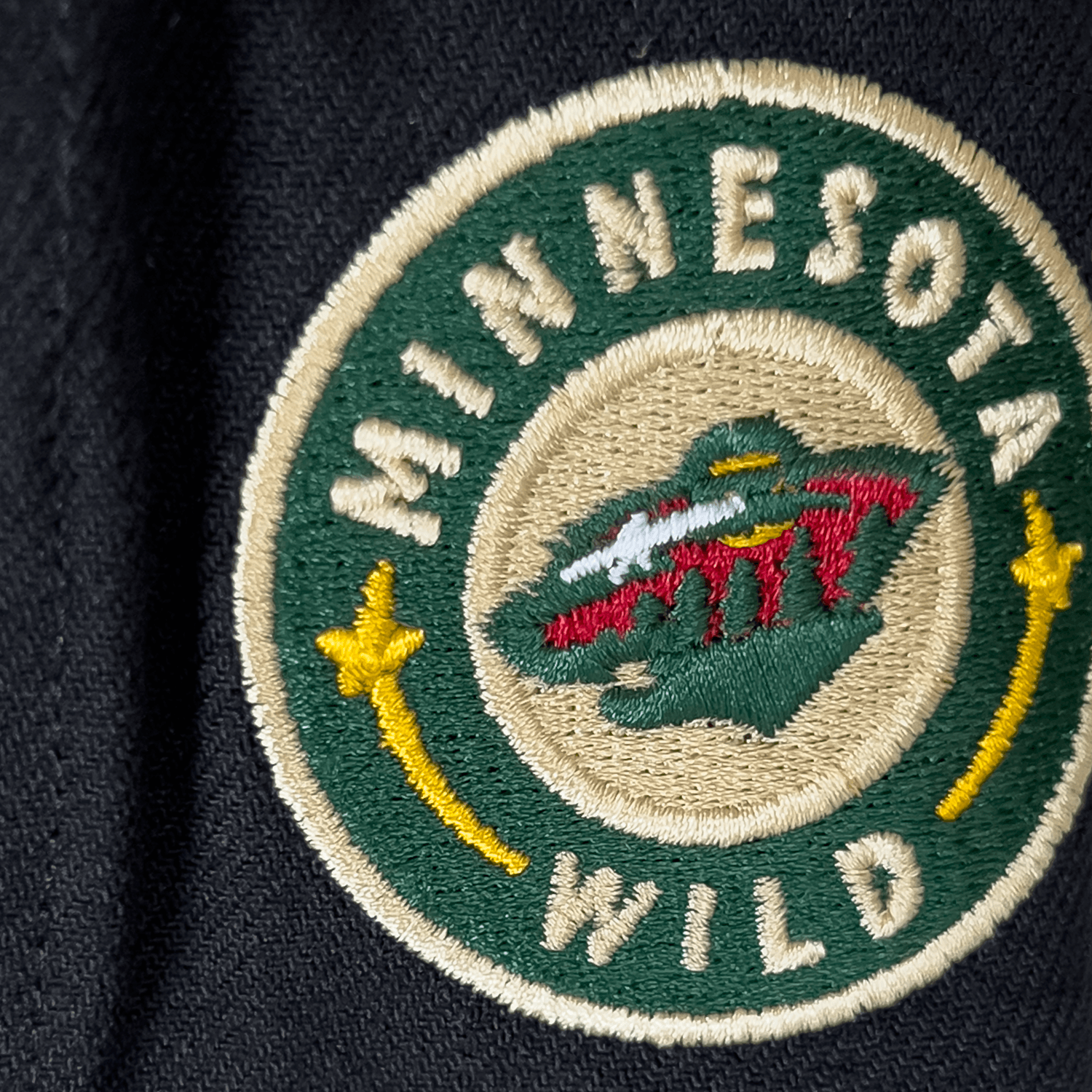 Minnesota Wild Mitchell & Ness NHL Icon Pro Crown Snapback Hat - Black