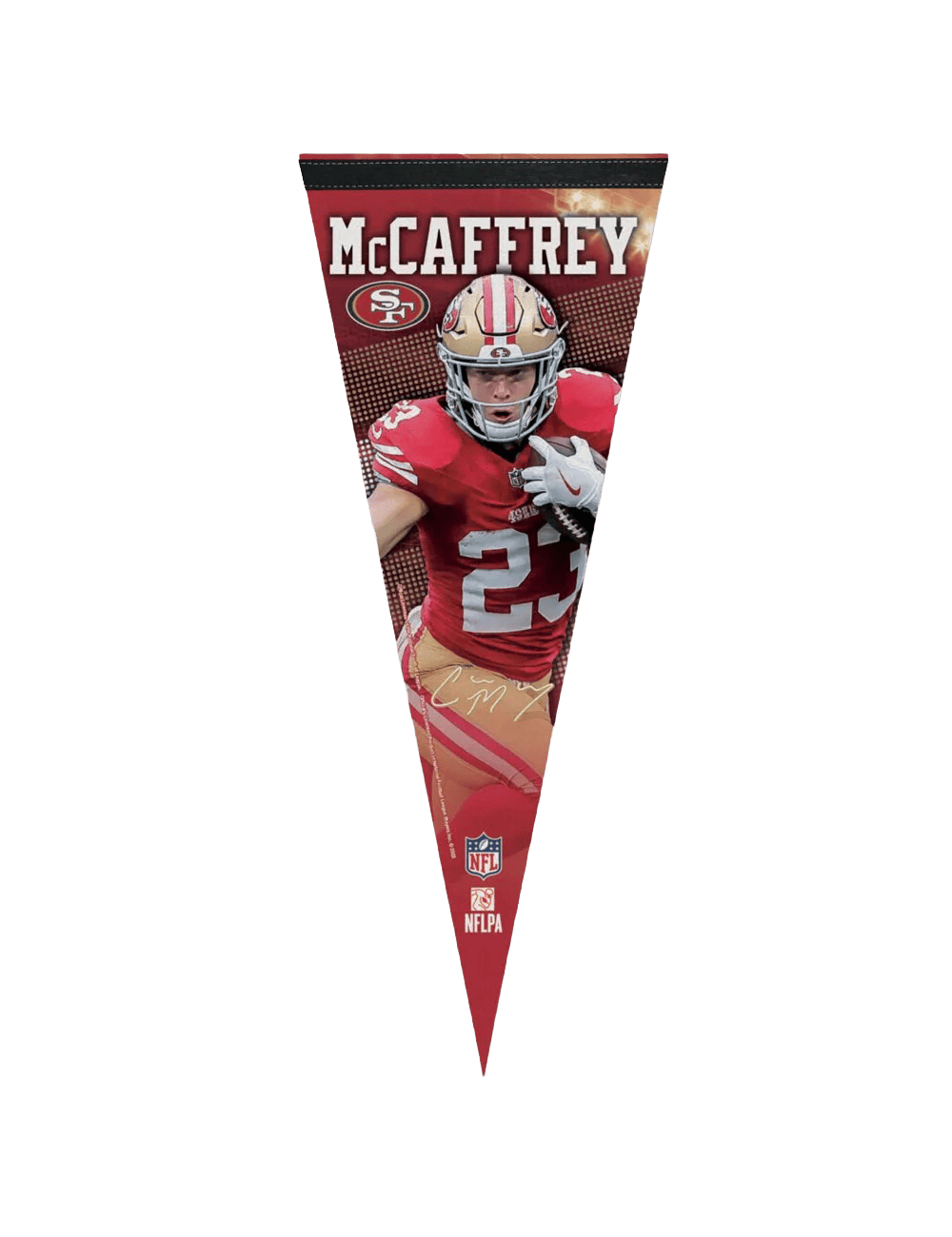 Christian McCaffrey San Francisco 49ers Wincraft NFL 12 x 30" Premium Felt Pennant