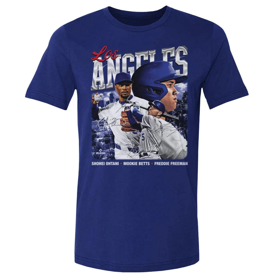 Los Angeles Dodgers 500 Level MLB Trio T-Shirt - Blue