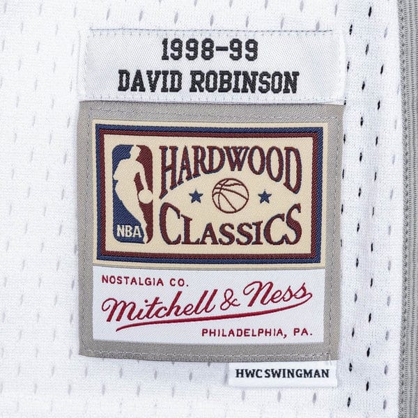 David Robinson San Antonio Spurs Mitchell & Ness NBA 98-99 Home Swingman Jersey - White