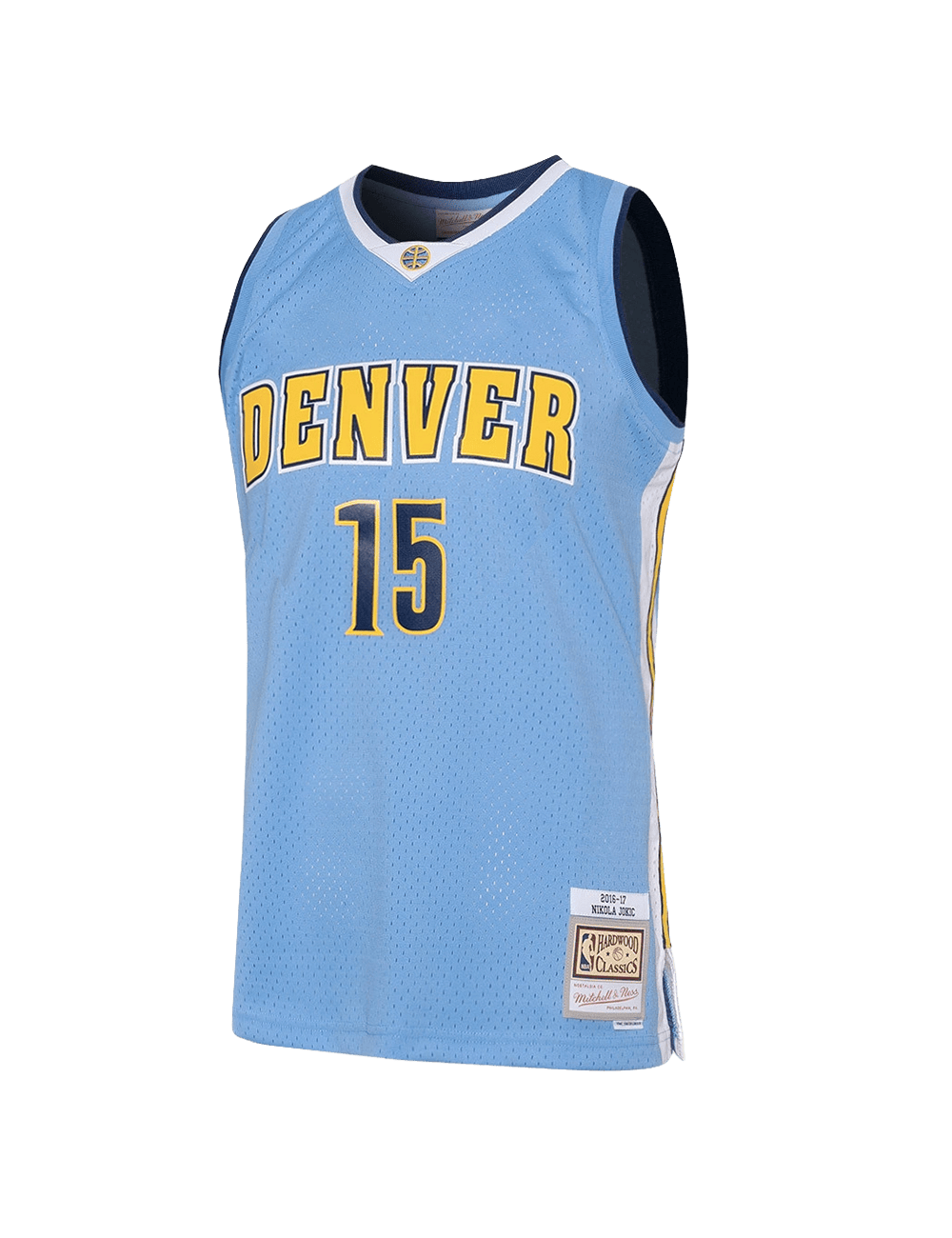 Nikola Jokic Denver Nuggets Mitchell & Ness NBA 16-17 Home Swingman Jersey - Light Blue