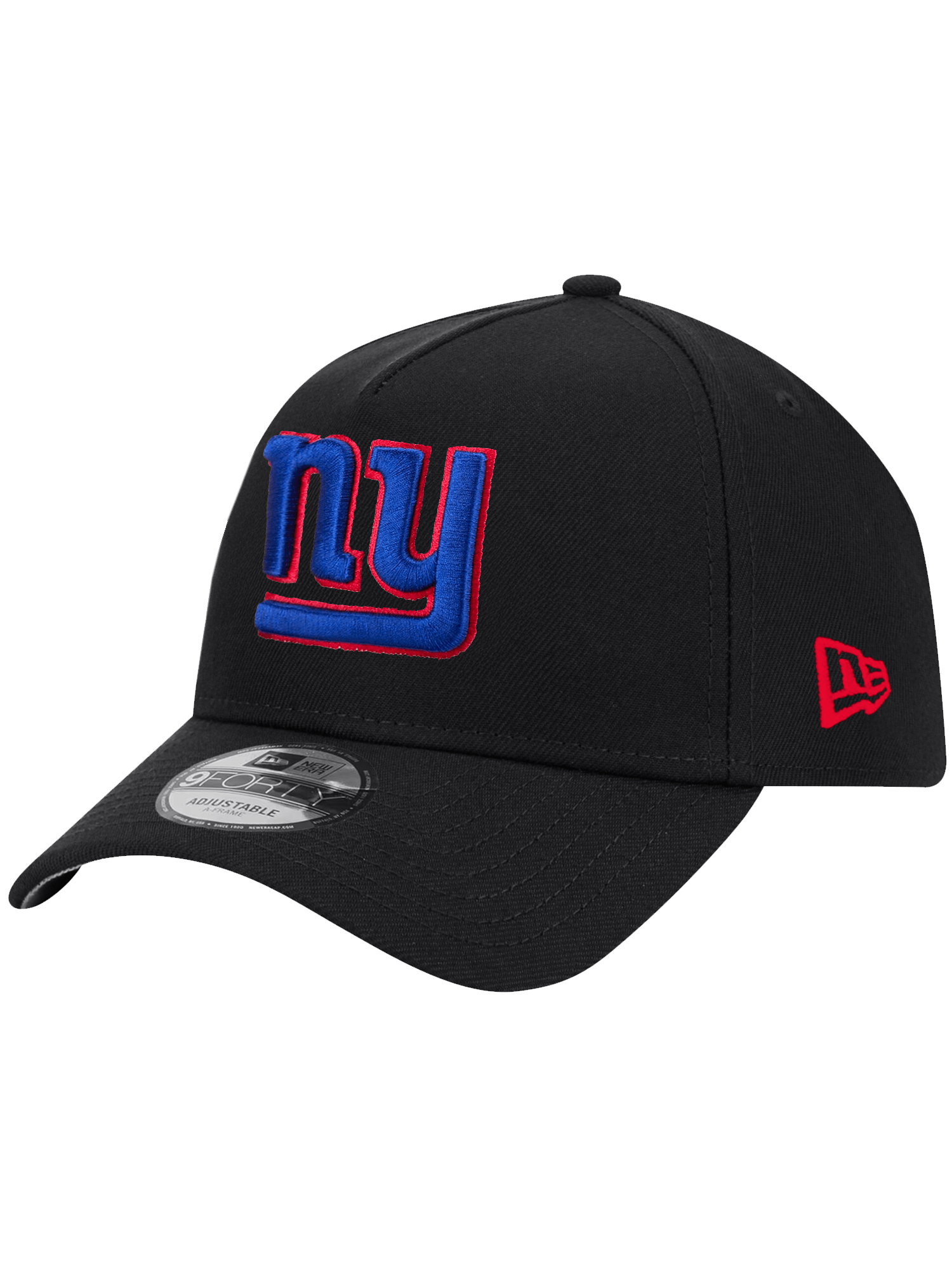 New York Giants New Era NFL Team 9FORTY A-Frame Snapback Hat - Black