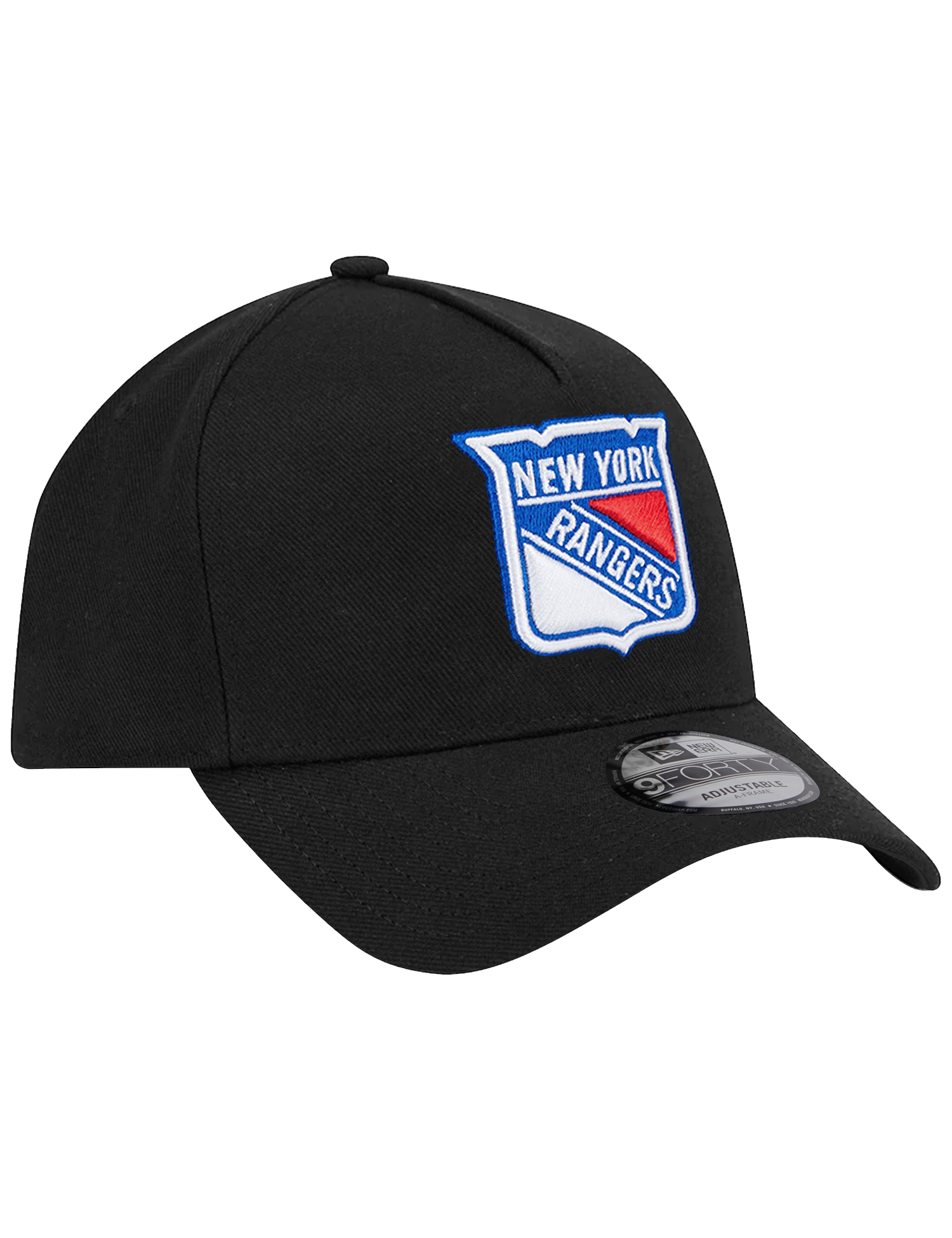 New York Rangers New Era NHL Team 9FORTY A-Frame Snapback Hat - Black
