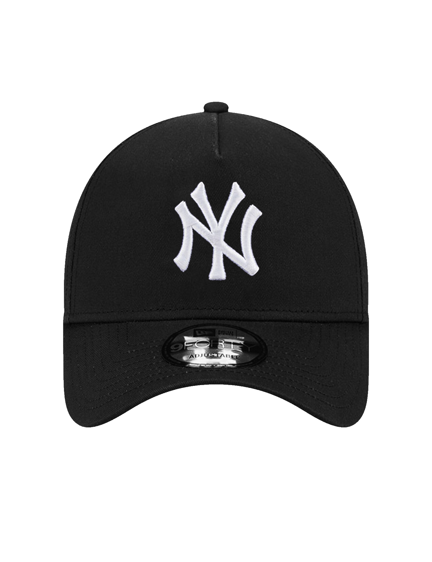 New York Yankees New Era MLB Black White 9FORTY A-Frame Snapback Hat - Black