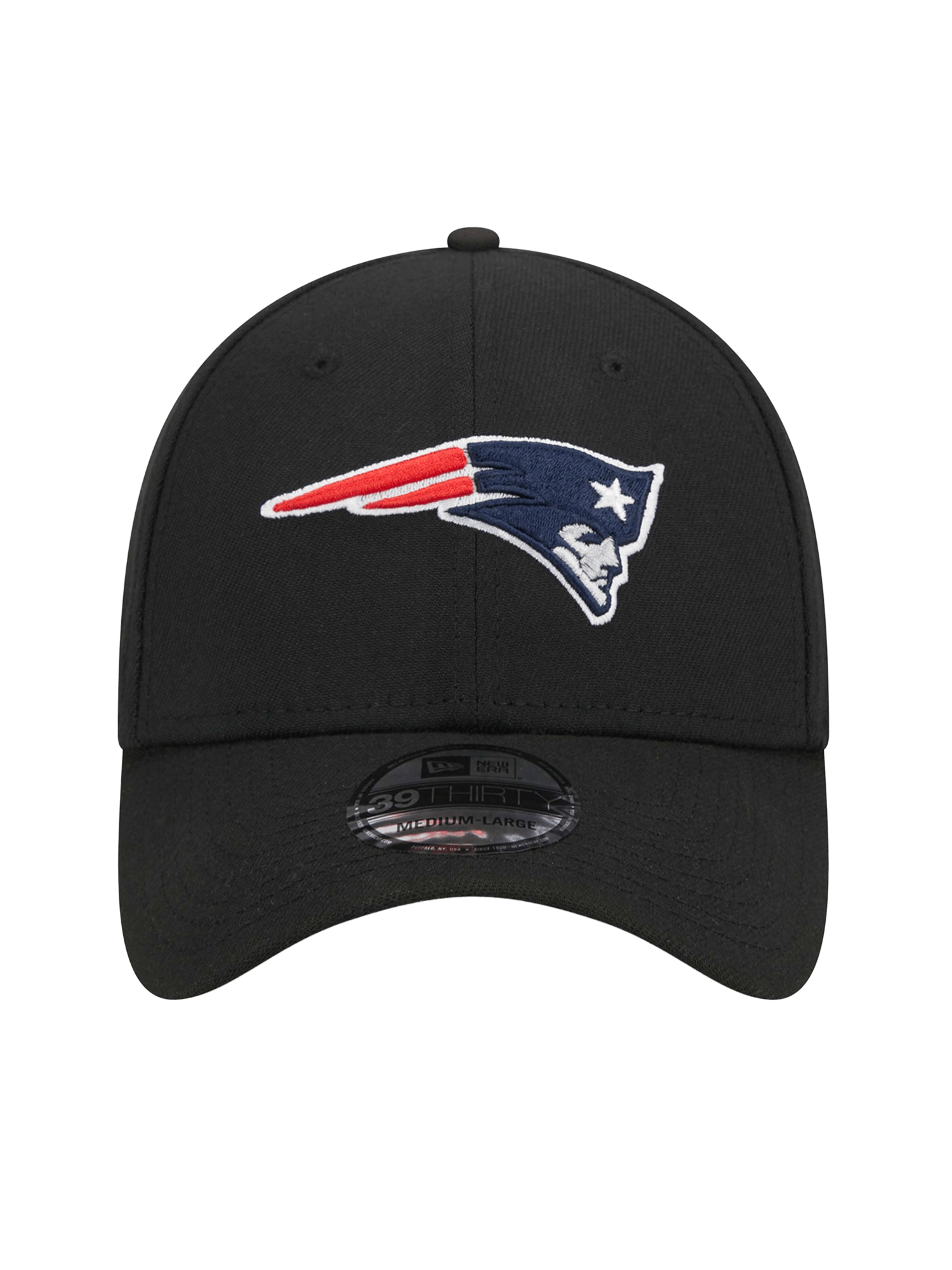 New England Patriots New Era NFL Team 39THIRTY Stretch-Fit Hat - Black
