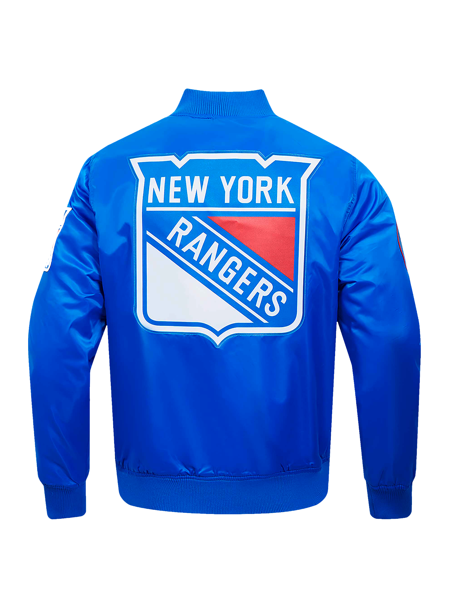 New York Rangers Pro Standard NHL Team Classic Satin Button Jacket - Blue