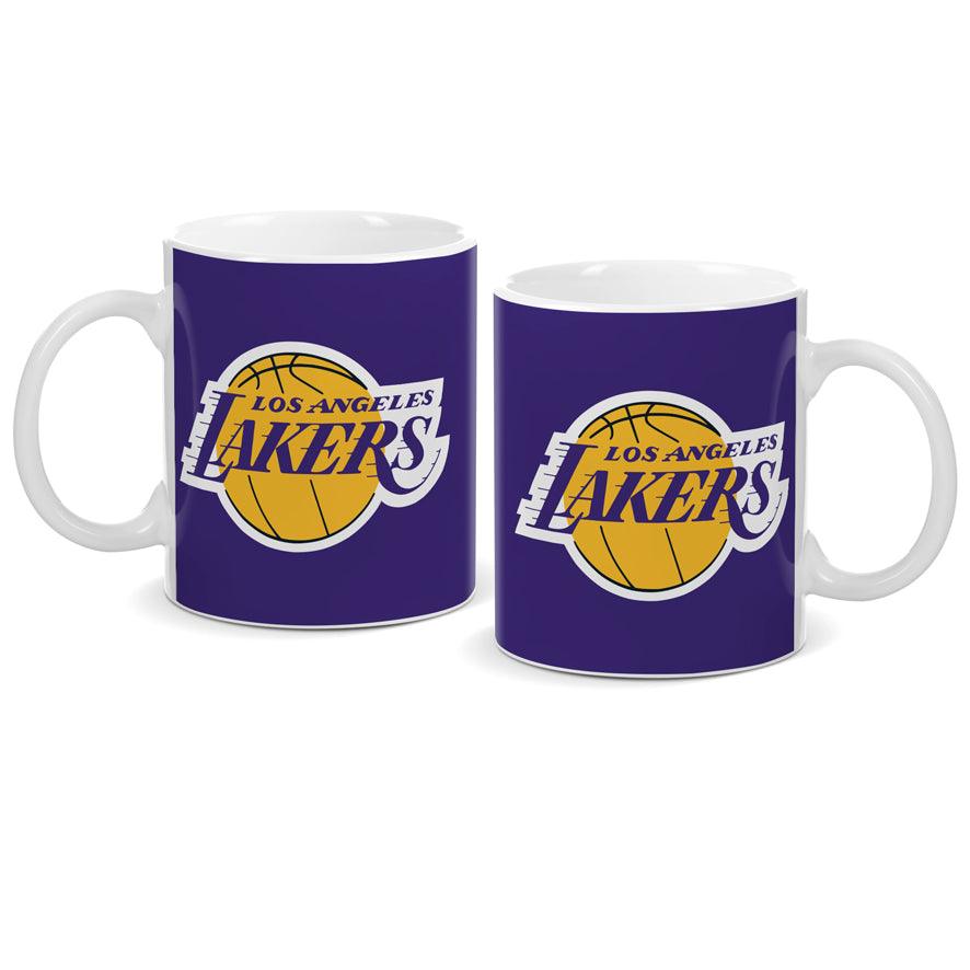 Los Angeles Lakers NBA Team Logo Ceramic Coffee Mug - Purple