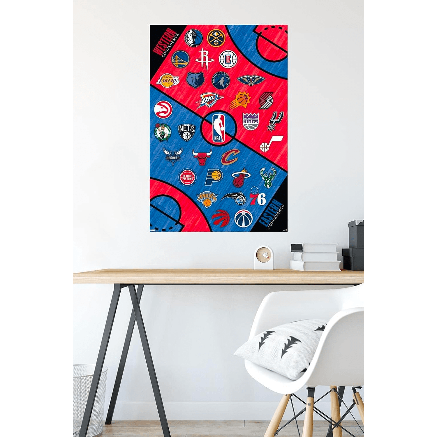 NBA Team Logos Trends NBA 61 x 91.5cm Court Poster