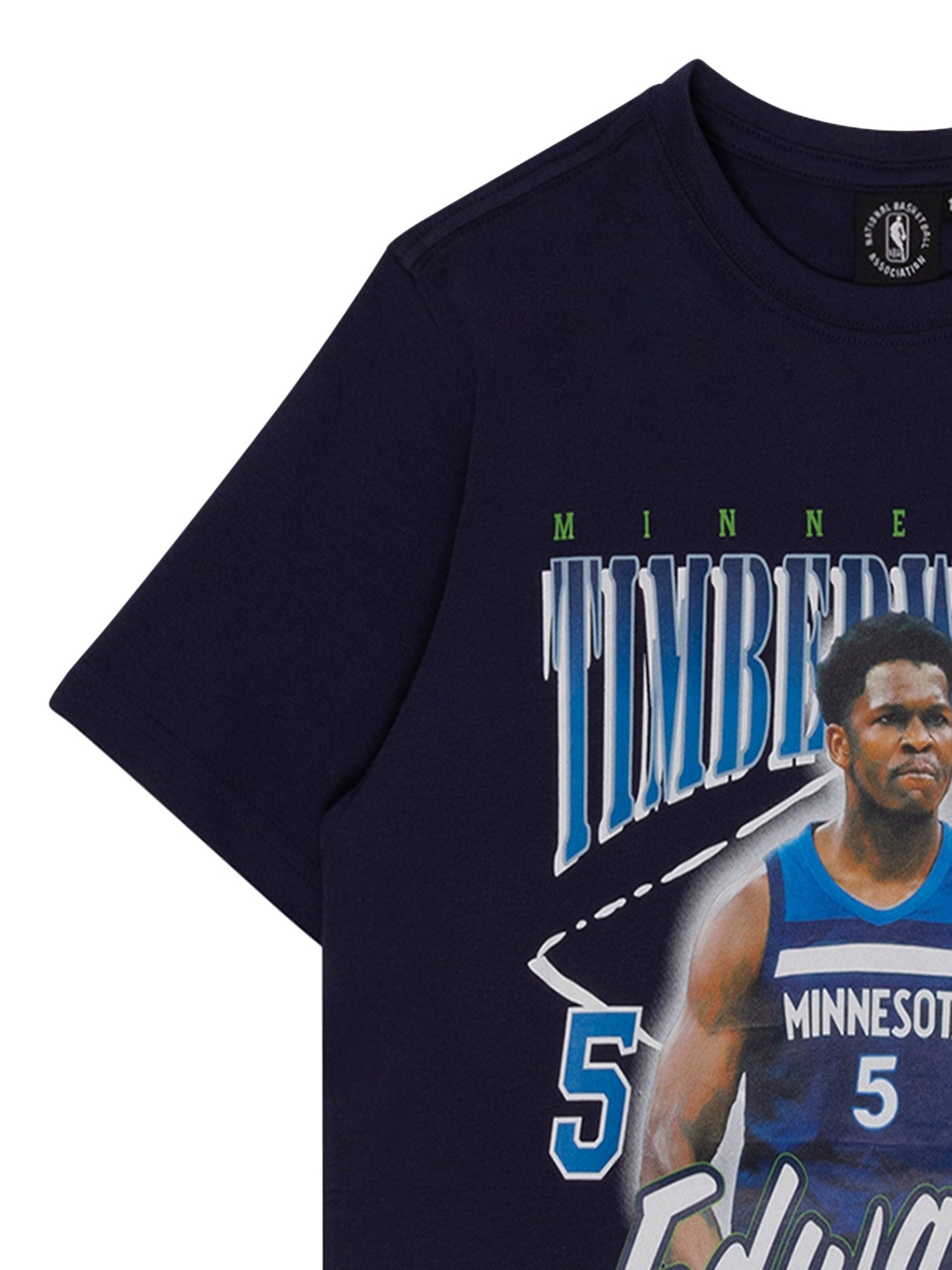 Youths Anthony Edwards Minnesota Timberwolves NBA Essentials Floyd Vintage T-Shirt - Navy