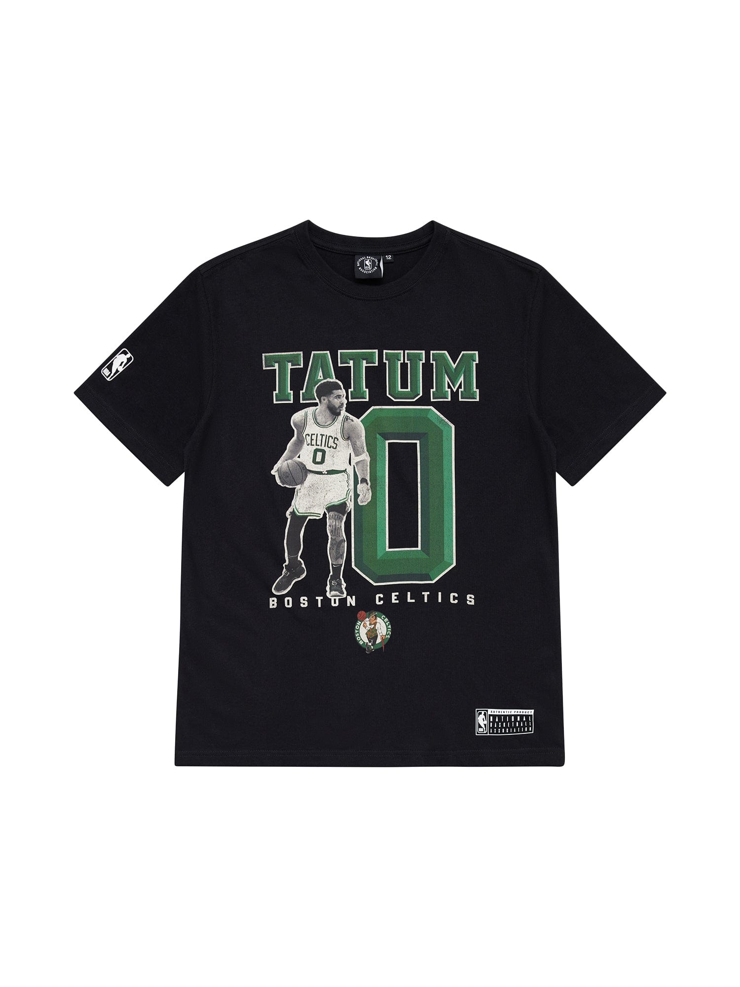 Youths Jayson Tatum Boston Celtics NBA Essentials Vintage T-Shirt - Black