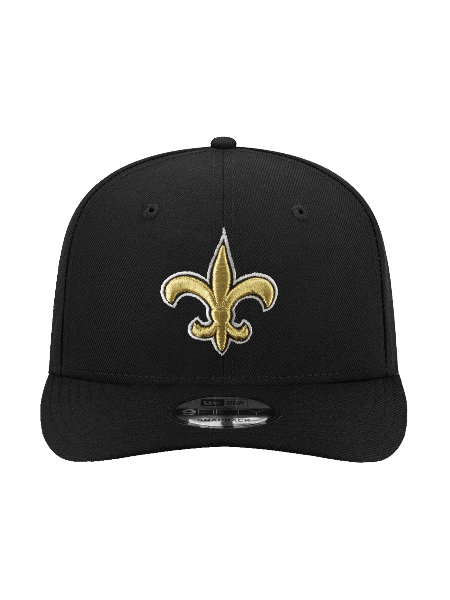 New Orleans Saints New Era NFL Team 9FIFTY Pre-Curved Snapback Hat - Black