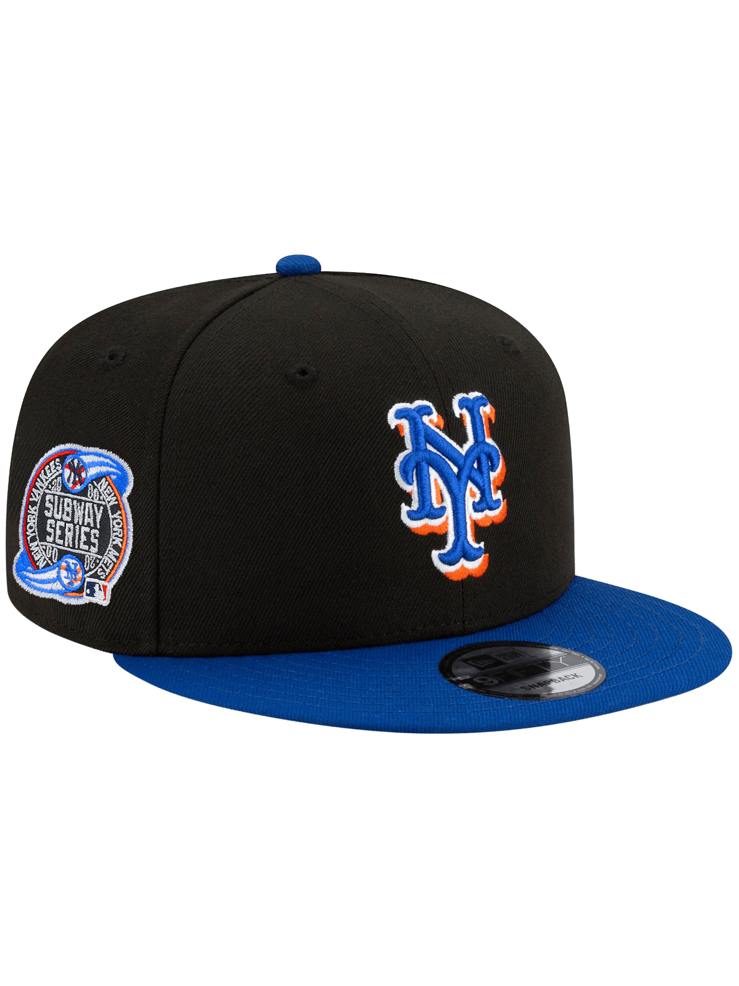 New York Mets New Era MLB Subway Series 2T 9FIFTY Snapback Hat - Black