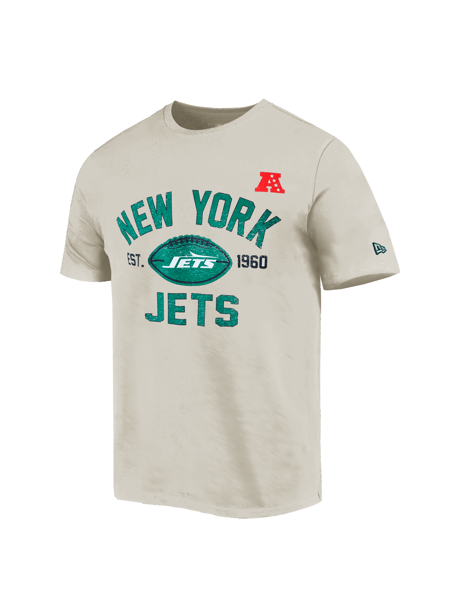 New York Jets New Era NFL 24 Sideline Historic T-Shirt - Stone