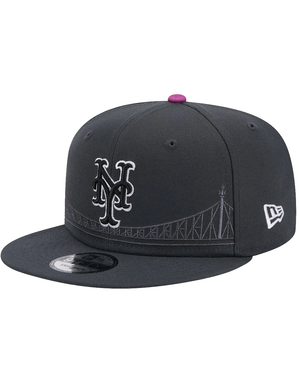New York Mets New Era MLB City Connect 9FIFTY Snapback Hat - Graphite