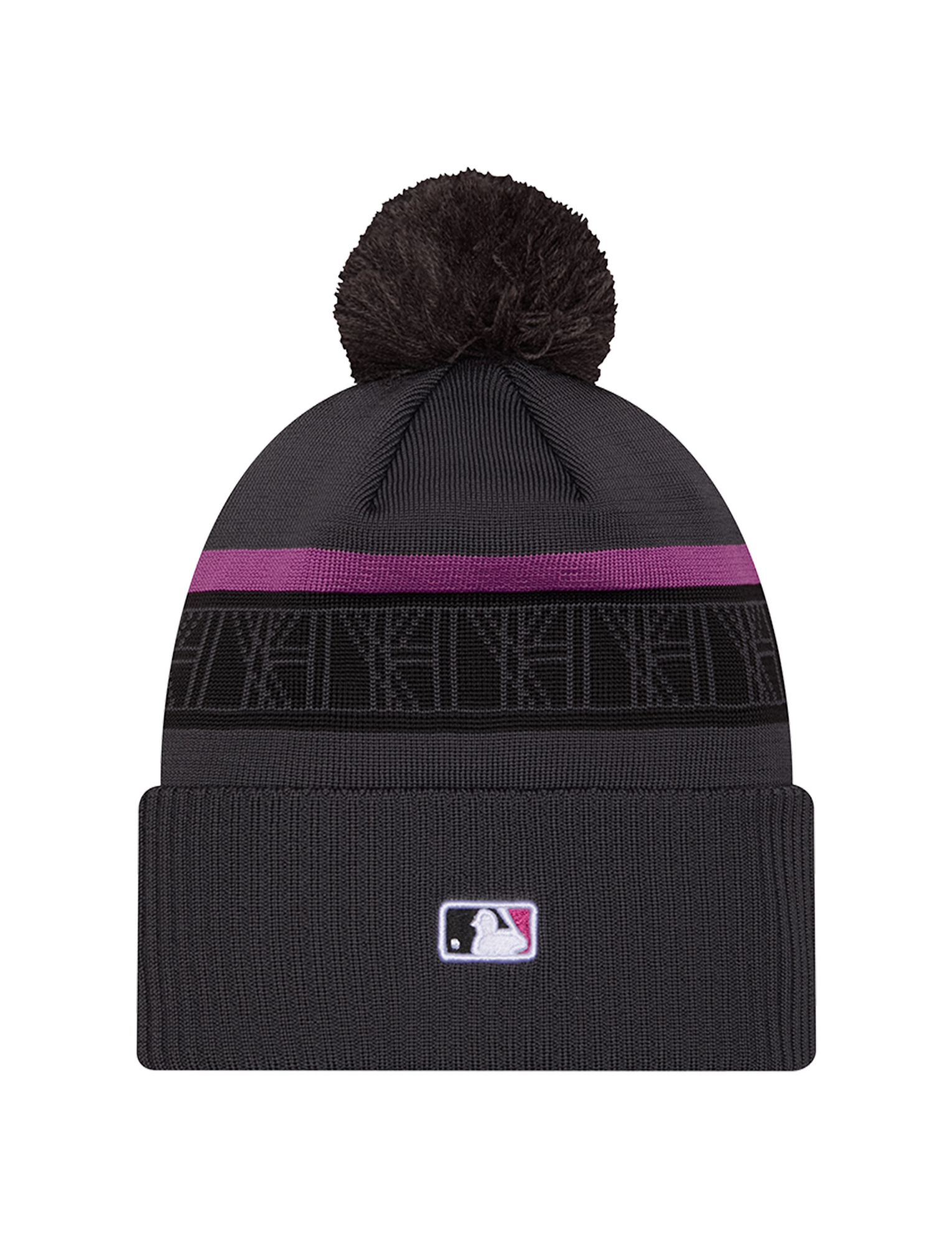 New York Mets New Era MLB City Connect Knit Beanie - Graphite