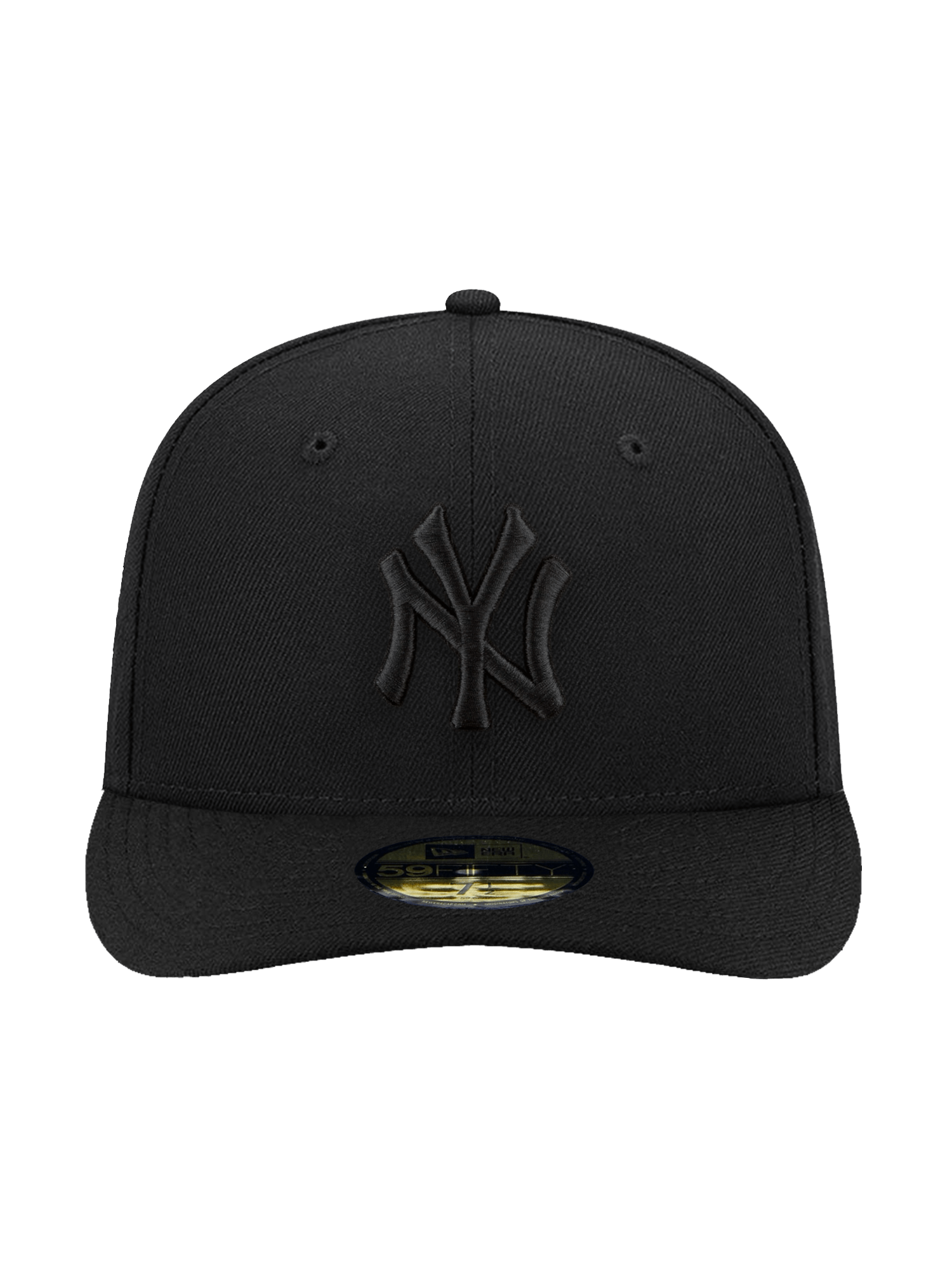 New York Yankees New Era MLB Black On Black 59FIFTY Pre-Curved Fitted Hat - Black