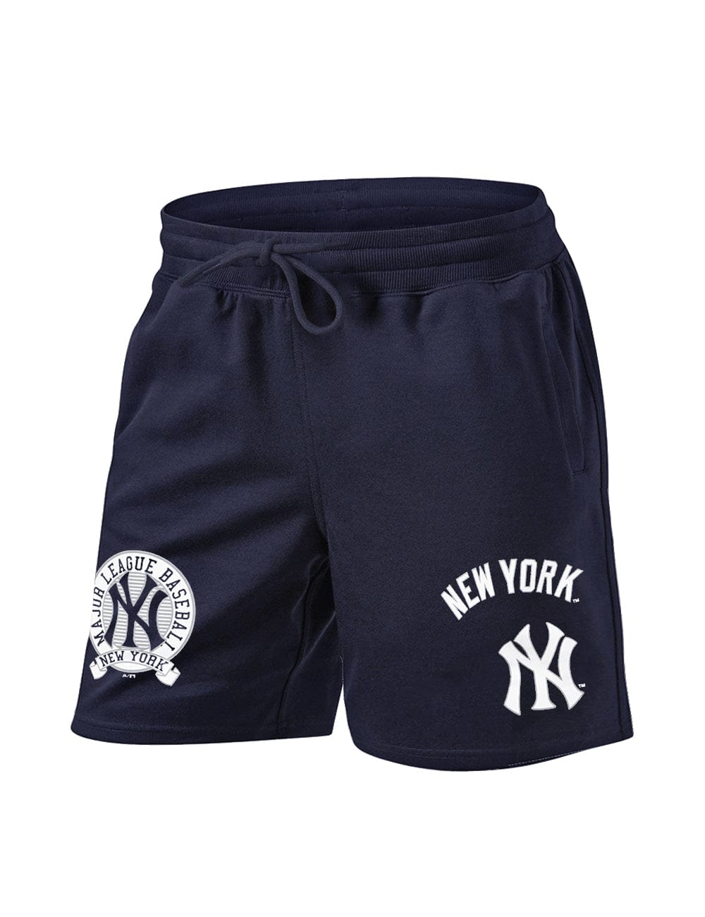 New York Yankees Majestic MLB Classic Graphic Fleece Shorts - Navy