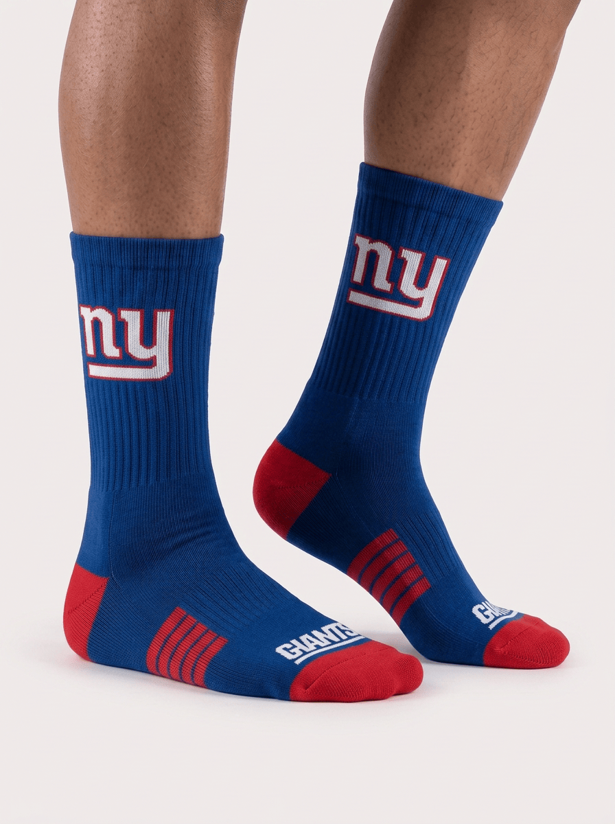 New York Giants Strideline NFL Team Premier Flex-Stretch Crew Socks - Blue