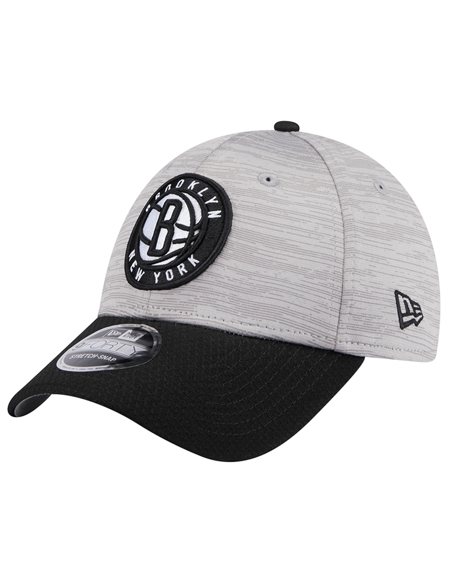 Brooklyn Nets New Era NBA Team Active Digi-Tech 9FORTY Snapback Hat - Graphite Grey