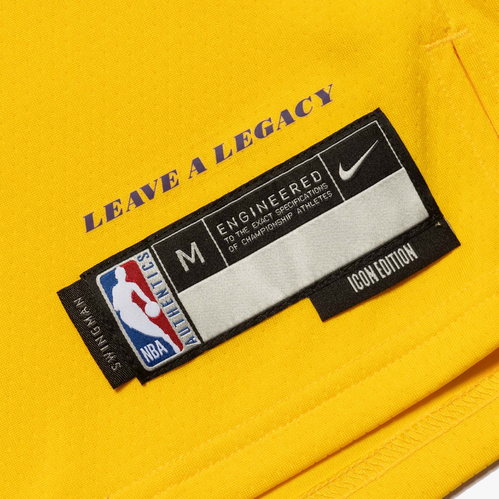 Youths LeBron James Los Angeles Lakers Nike NBA Icon Jersey - Yellow